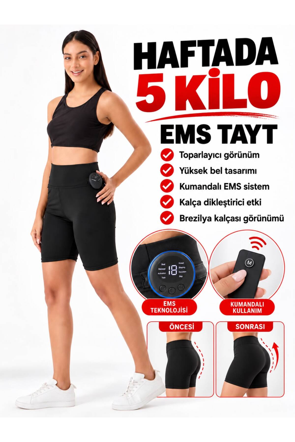 SPRİNGMAX Yeni Nesil Ems Elektronik Tayt Kalça Şekillendirici Sıkılaştırıcı inceltici1 Kalça Dikleştirici Selülit Gideri'ci görsel 6