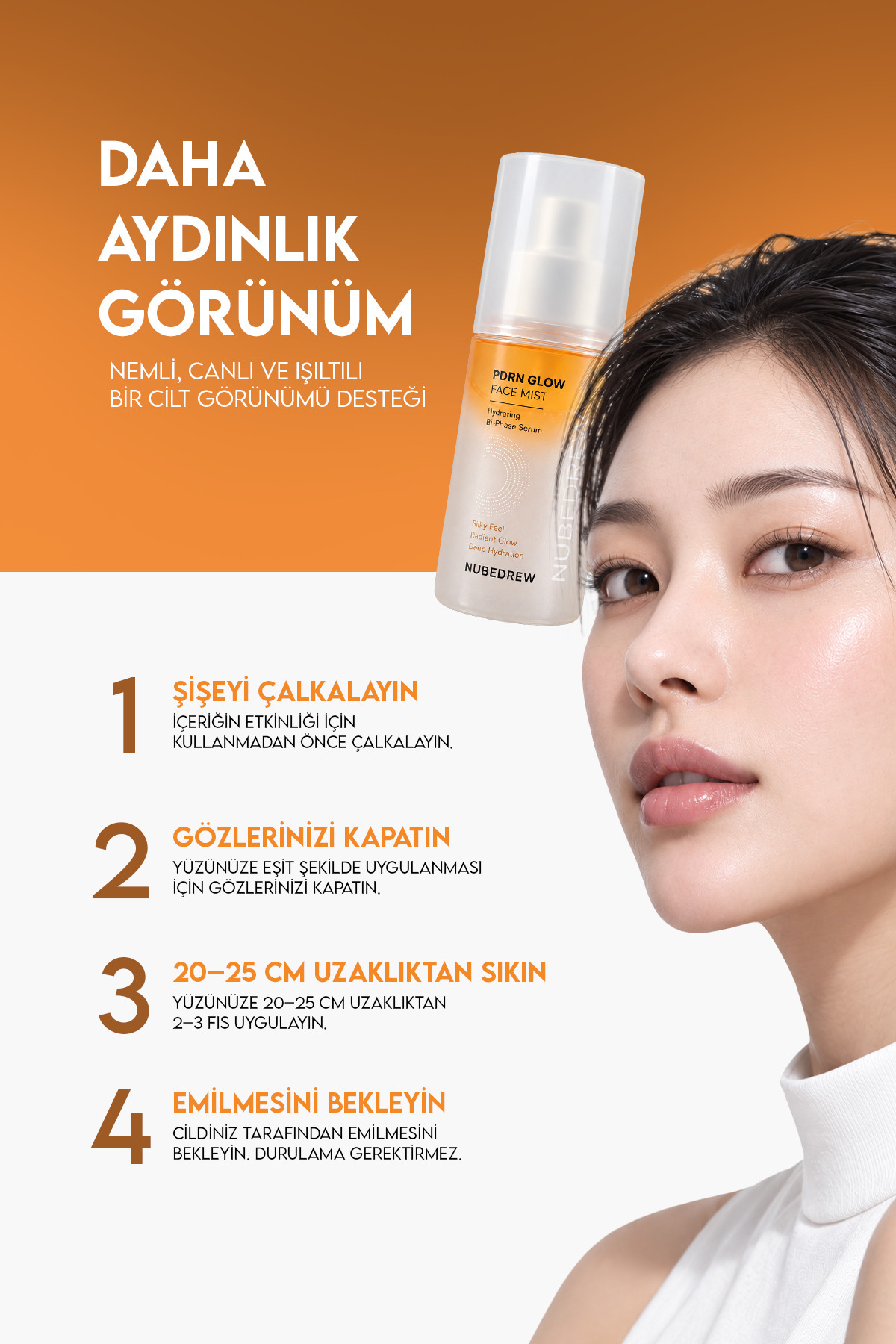 PDRN Somon DNA Glow Face Mist Tonik 120 ml – Ceramide, Niacinamide ve Hyaluronik Asit İçeren Çift Fazlı Nemlendirici Yüz Spreyi — NBD-SMNDNAMST-1 — تصویر 5 از 8
