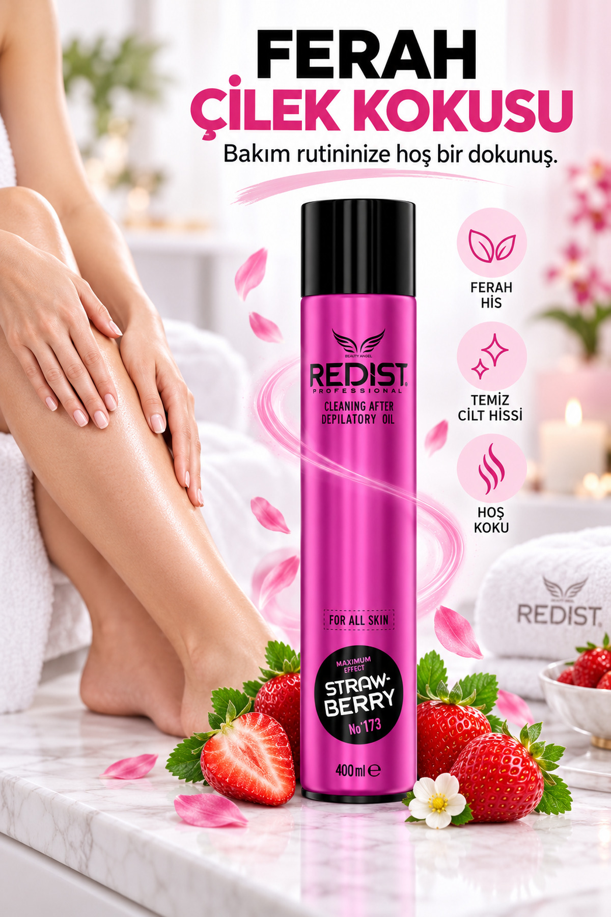 Ağda Sonrası Temizleme Ve Masaj Yağı 400 Ml — RASTY — تصویر 4 از 7