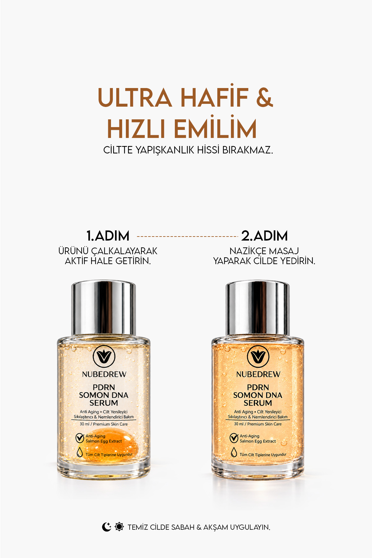 PDRN Serum Somon DNA İçeren Cildin Dolgun ve Işıltılı Görünmesine Yardımcı K-Beauty Serum 30 ml — NBD-PDNSRM-1 — تصویر 7 از 9