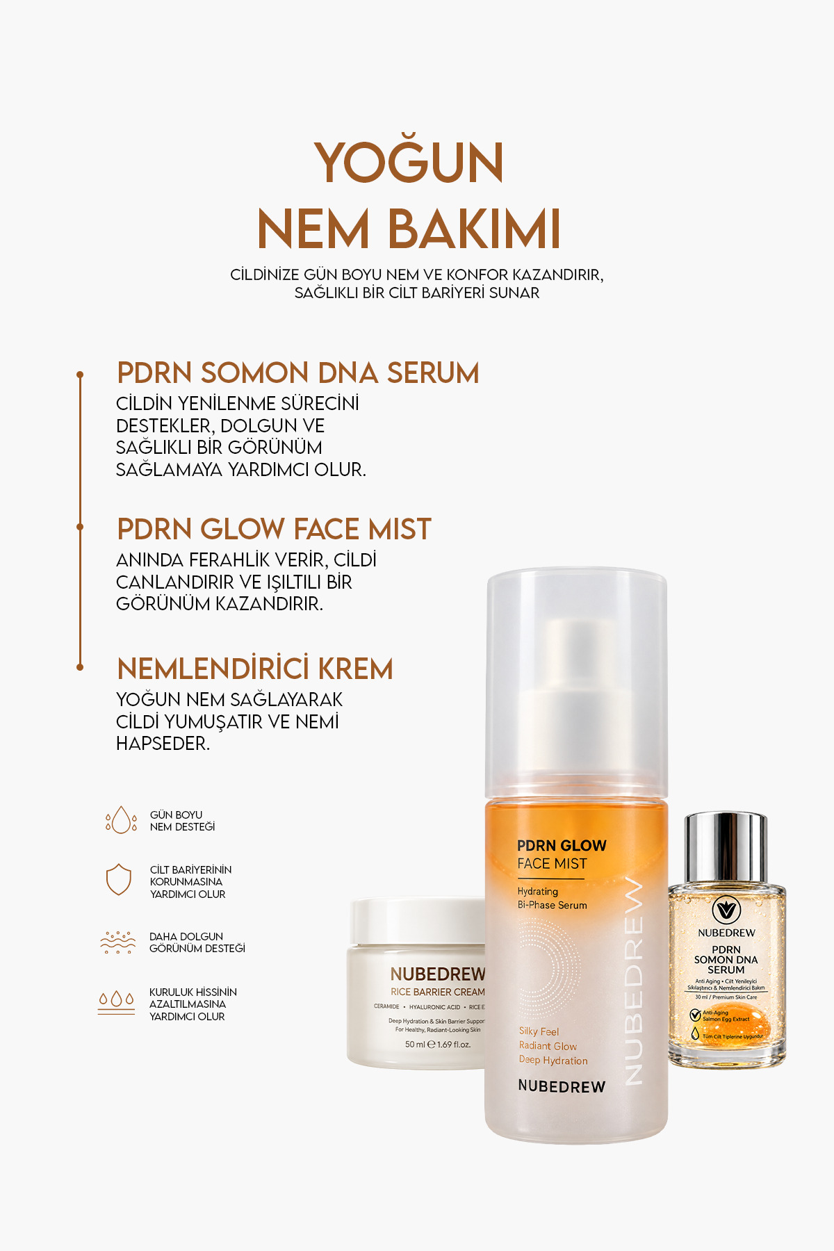 مجموعه مراقبت از پوست ممتاز ۸ تکه Ultimate Glass Skin Collection | مخمر برنج، DNA ماهی سالمون PDRN و SPF50+ — مجموعه ۸ تکه — تصویر 8 از 9