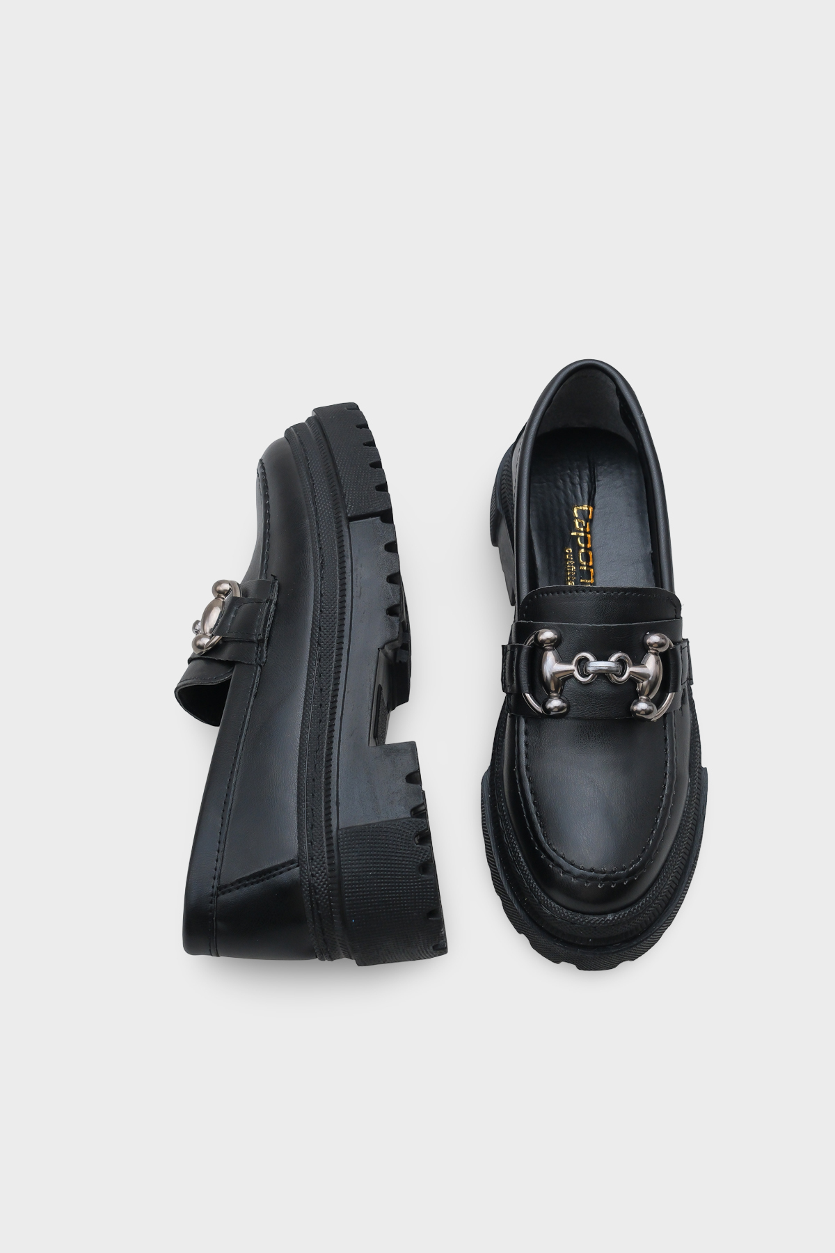Capone Outfitters Denni Oval Burunlu Metal Tokalı Trak Tabanlı Kadın Loafer görsel 5