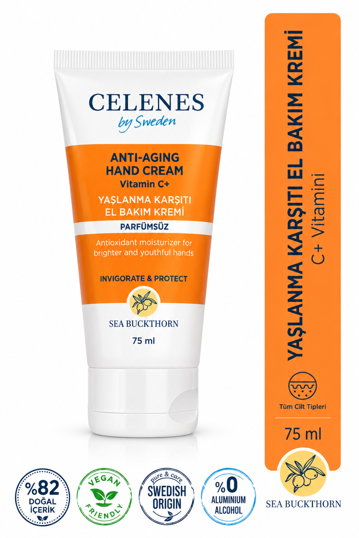 Celenes Yaşlanma Karşıtı Sea Buckthorn El Bakım Kremi 75 ml — 7350104248130