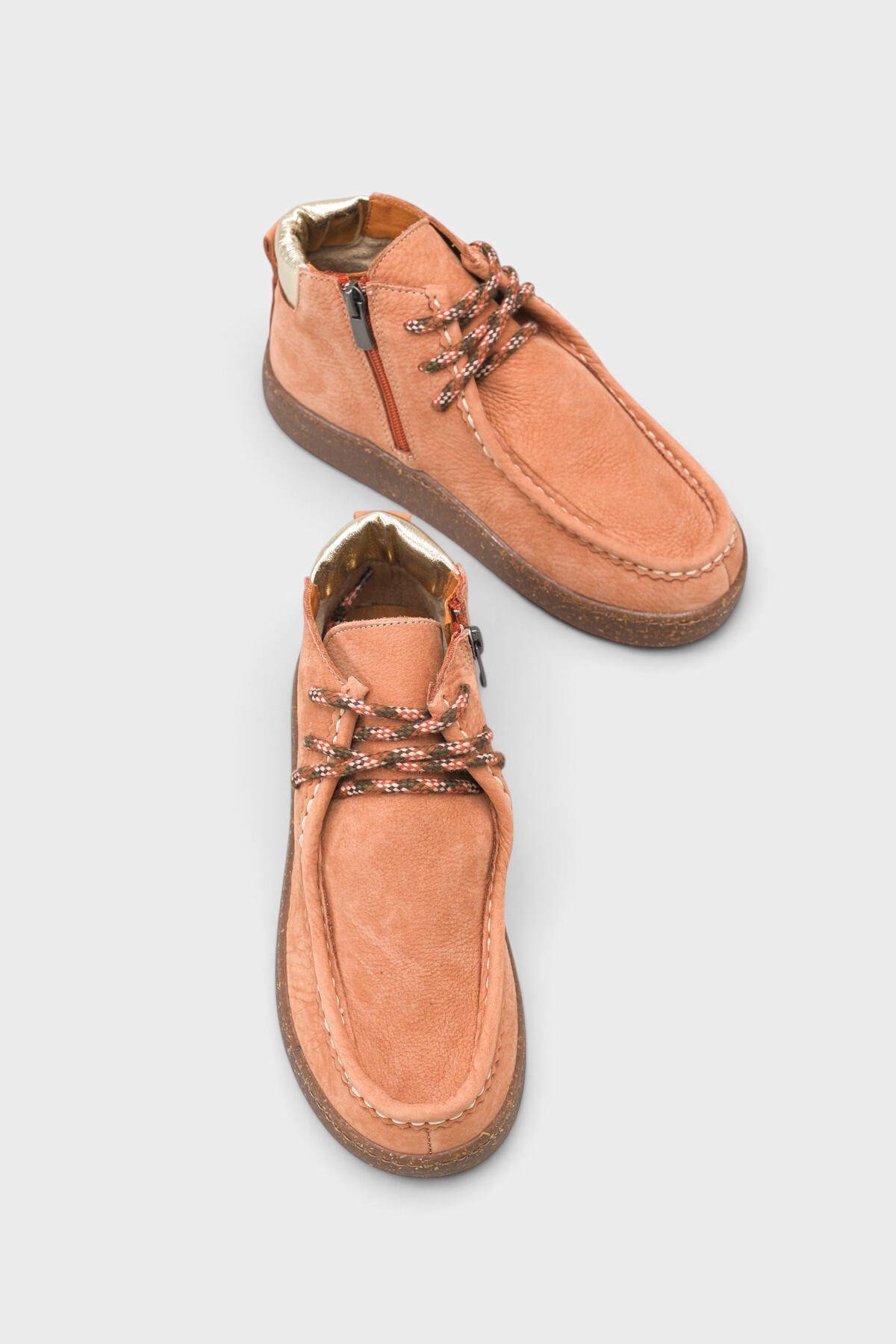 Capone Outfitters Cammy Hakiki Nubuk Deri Konfor Kadın Bot görsel 2