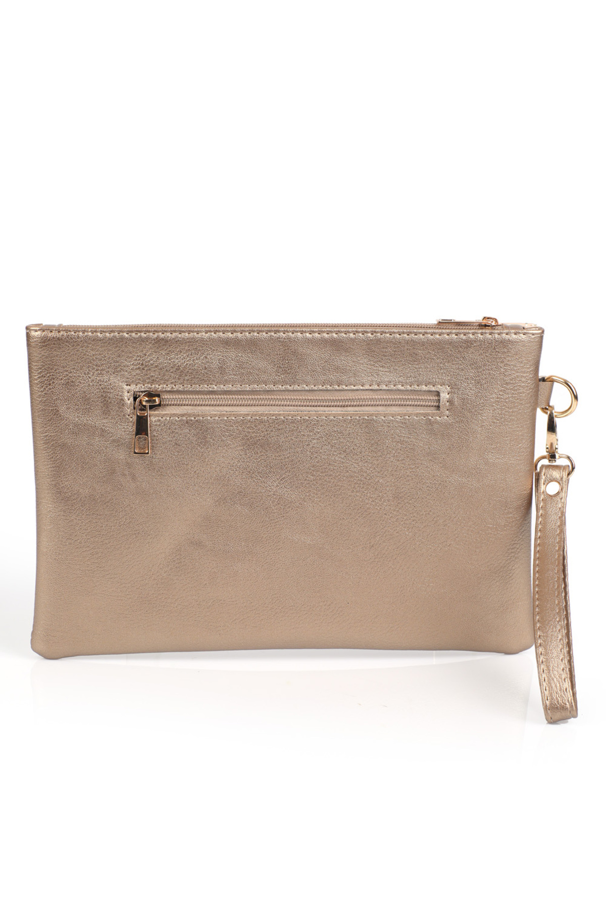 Capone Outfitters Saten Labirent Desenli Paris Kadın Clutch Çanta görsel 3