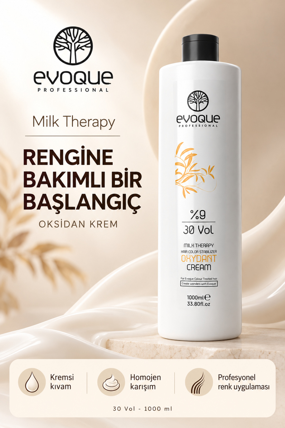 Evoque Professional Milk Therapy Oksidan 30 Vol 1000 ml — 30Vol