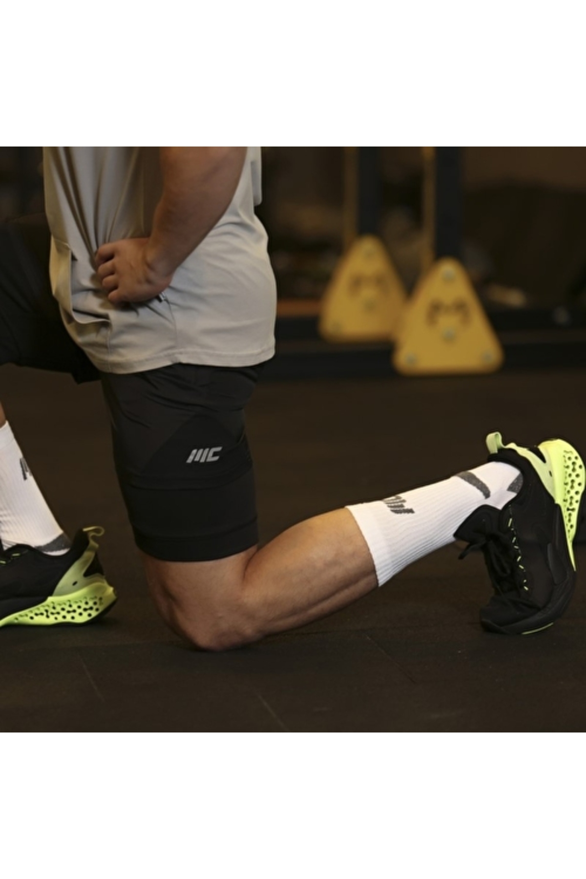 MUSCLECLOTH Stay Fresh Uzun Çorap 3'Lü Paket Beyaz görsel 5
