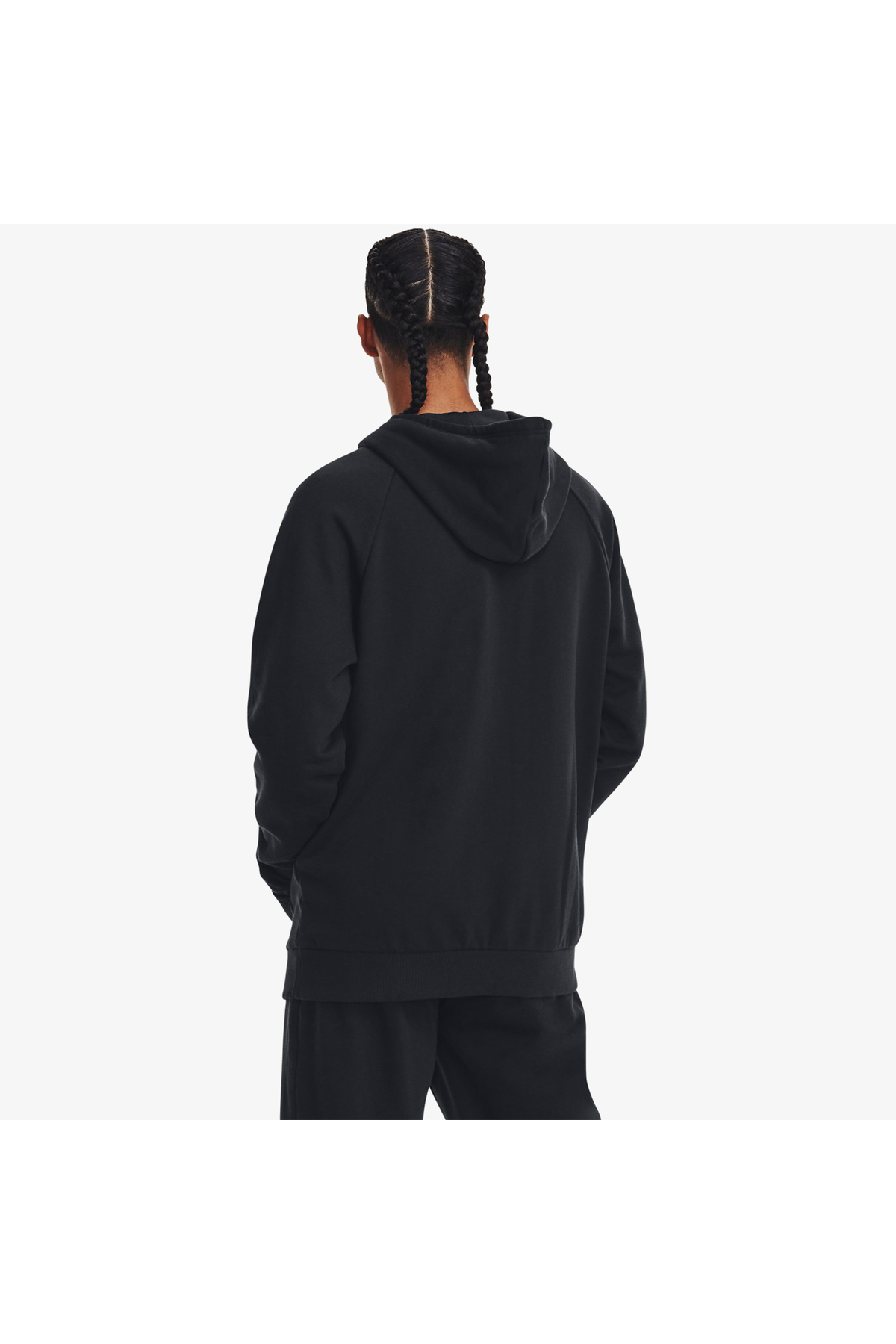 Under Armour Rival Fleece Logo Erkek Siyah Günlük Sweatshirt görsel 2
