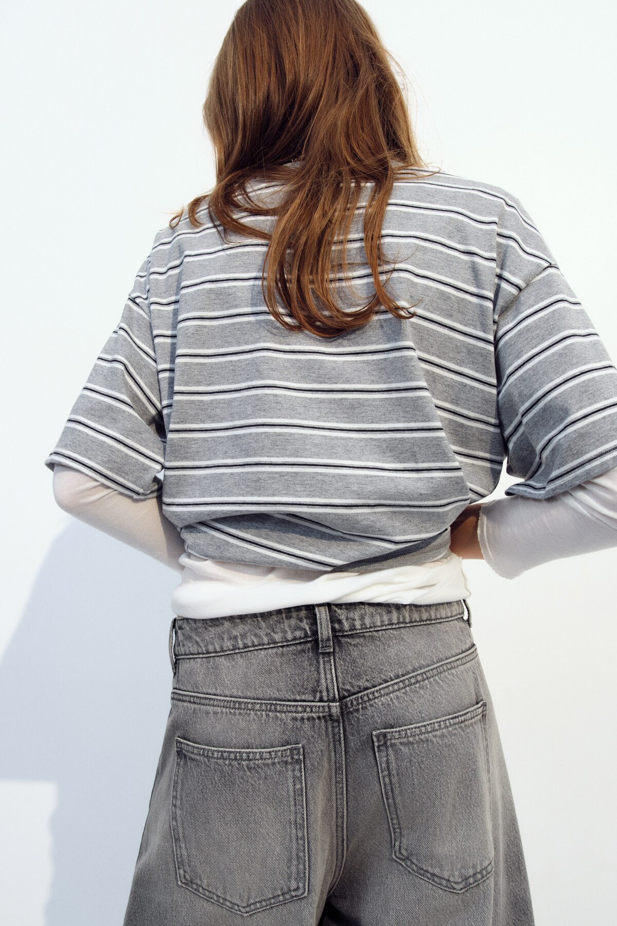 H&M Barrel High Waist Jeans görsel 4