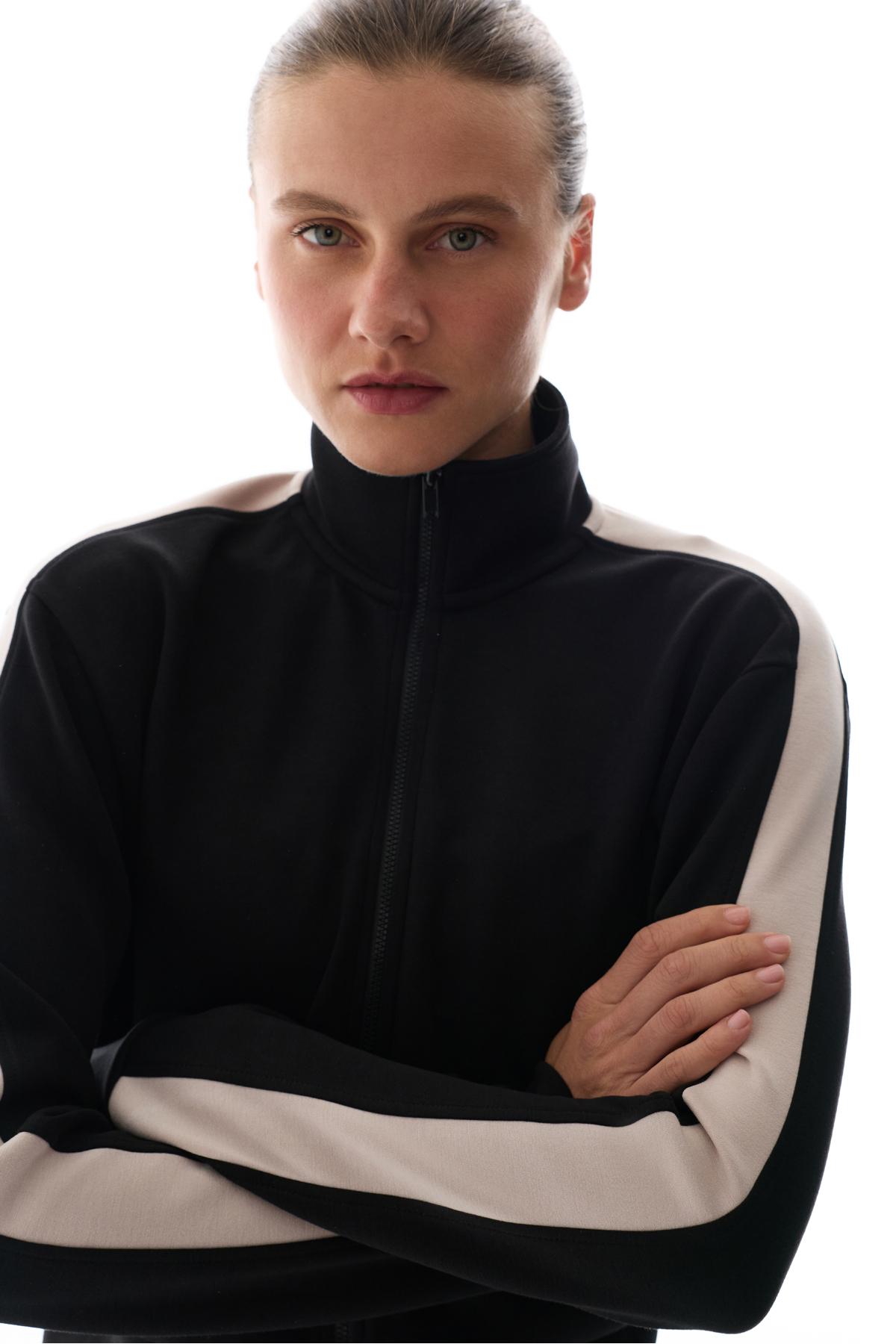 Penti Siyah İpeksi Dokunuş Silky Touch Şerit Detaylı Sweatshirt görsel 3