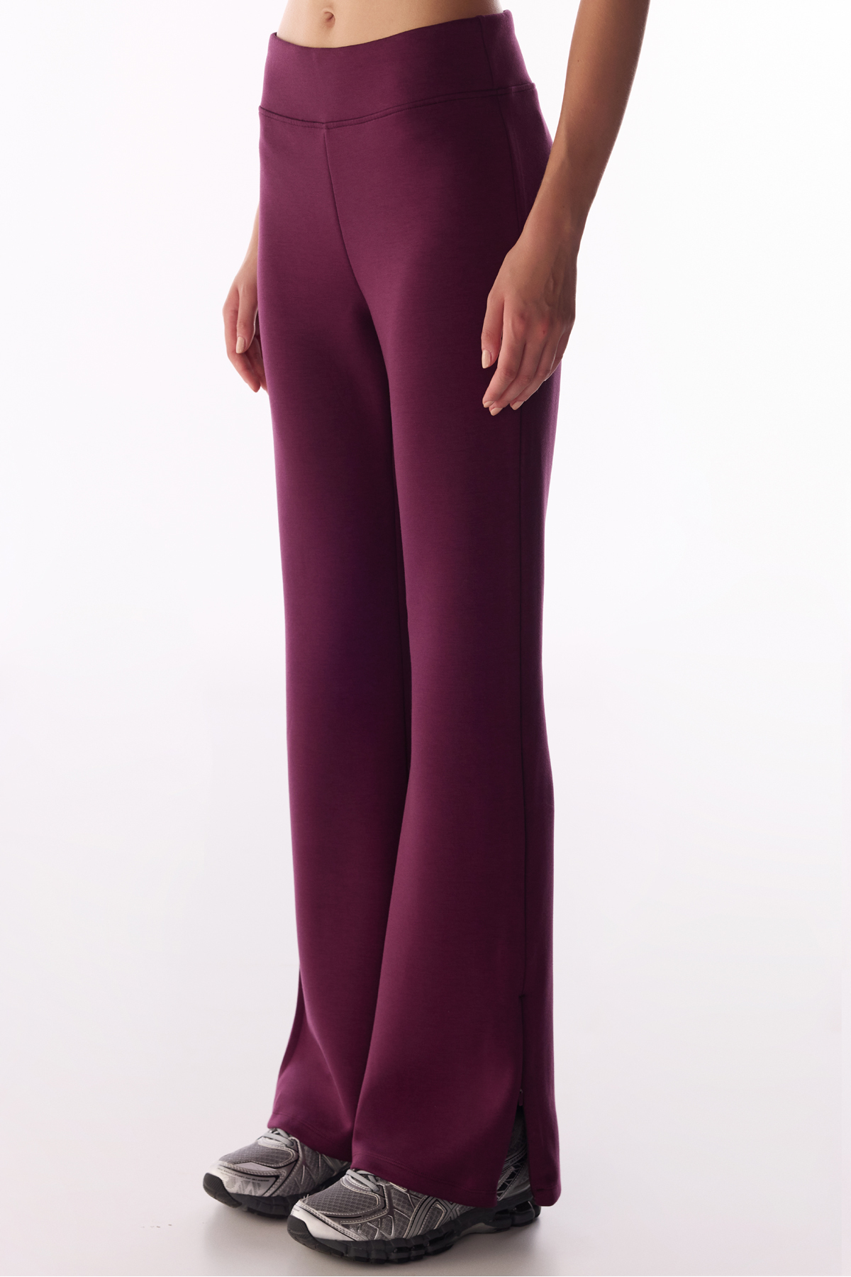 Penti Bordo İpeksi Dokunuş Silky Touch Paça Detaylı İspanyol Paça (Flare) Pantolon