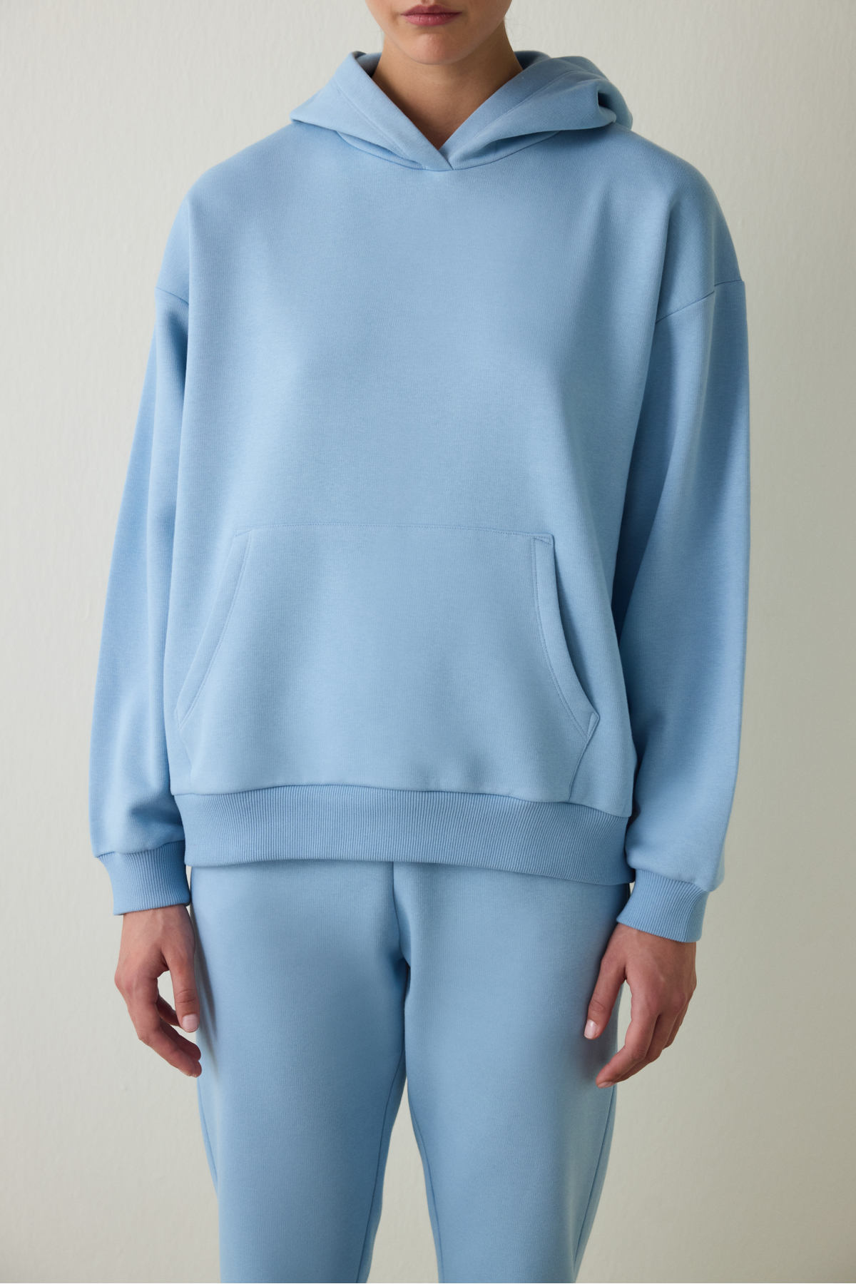 Penti Mavi Oversize Kapüşonlu Aktif Sweatshirt görsel 4