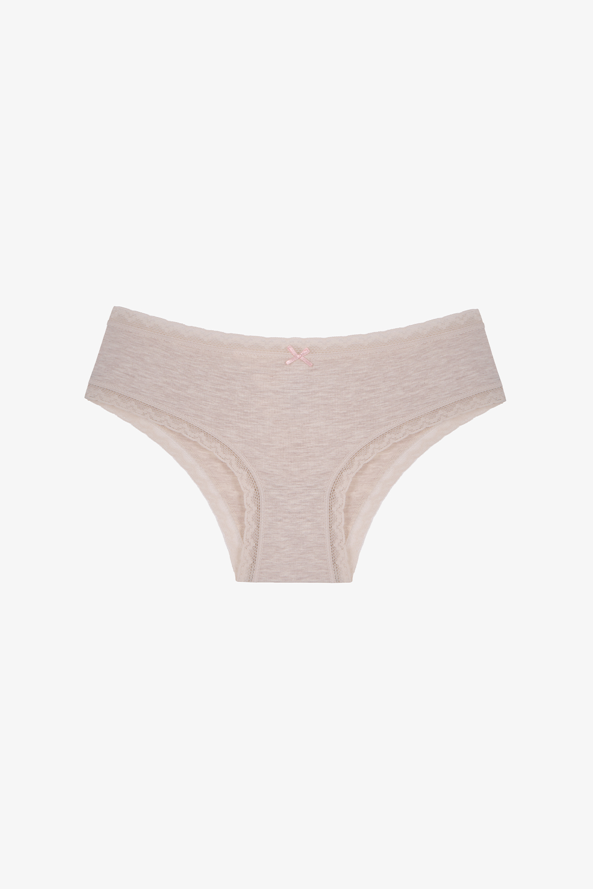 Penti Daily Lace3'lü Pamuklu Bej Hipster Külot görsel 4