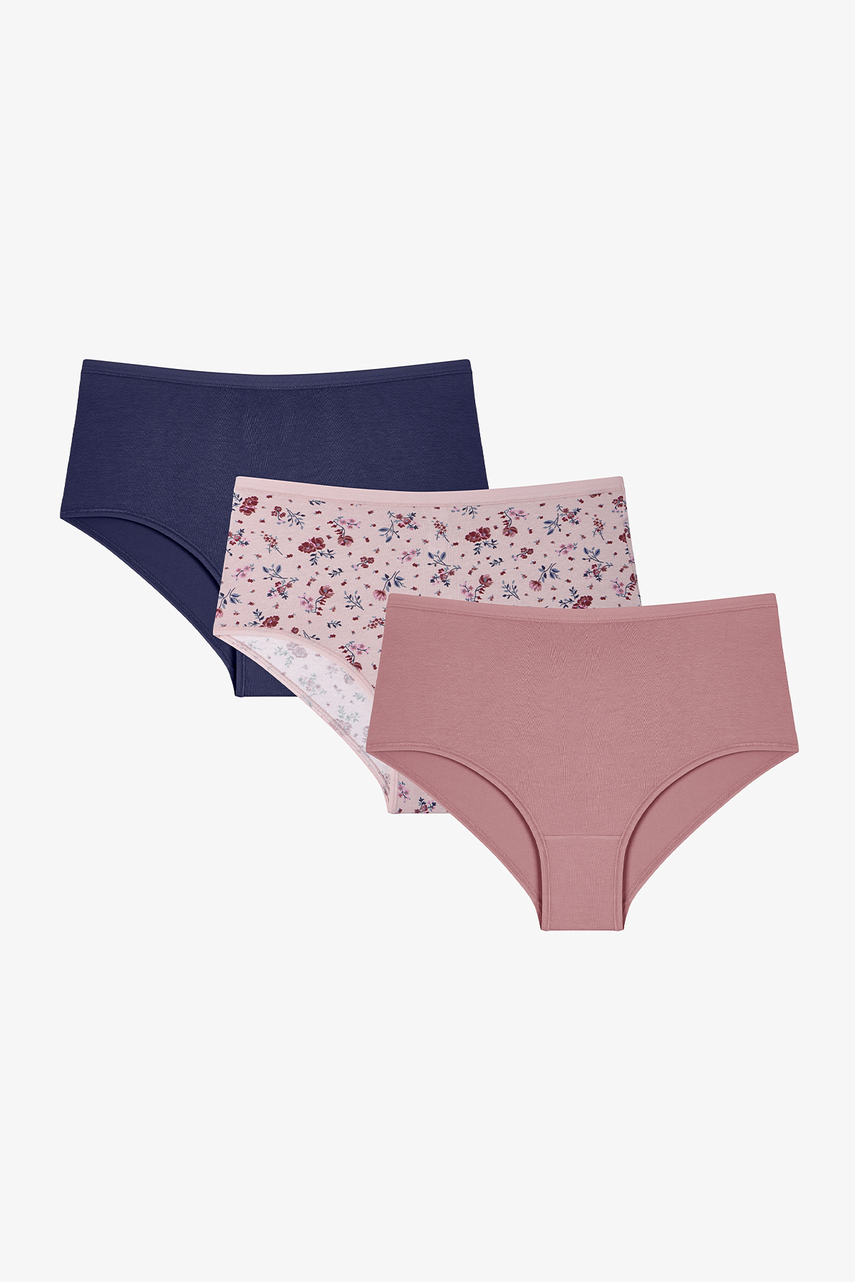Penti Nostalgia Çiçekli Yüksek Bel 3'lü Slip Külot