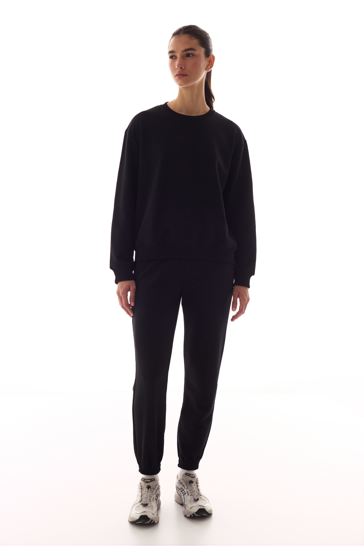 Penti Siyah Oversize Active Sweatshirt görsel 5