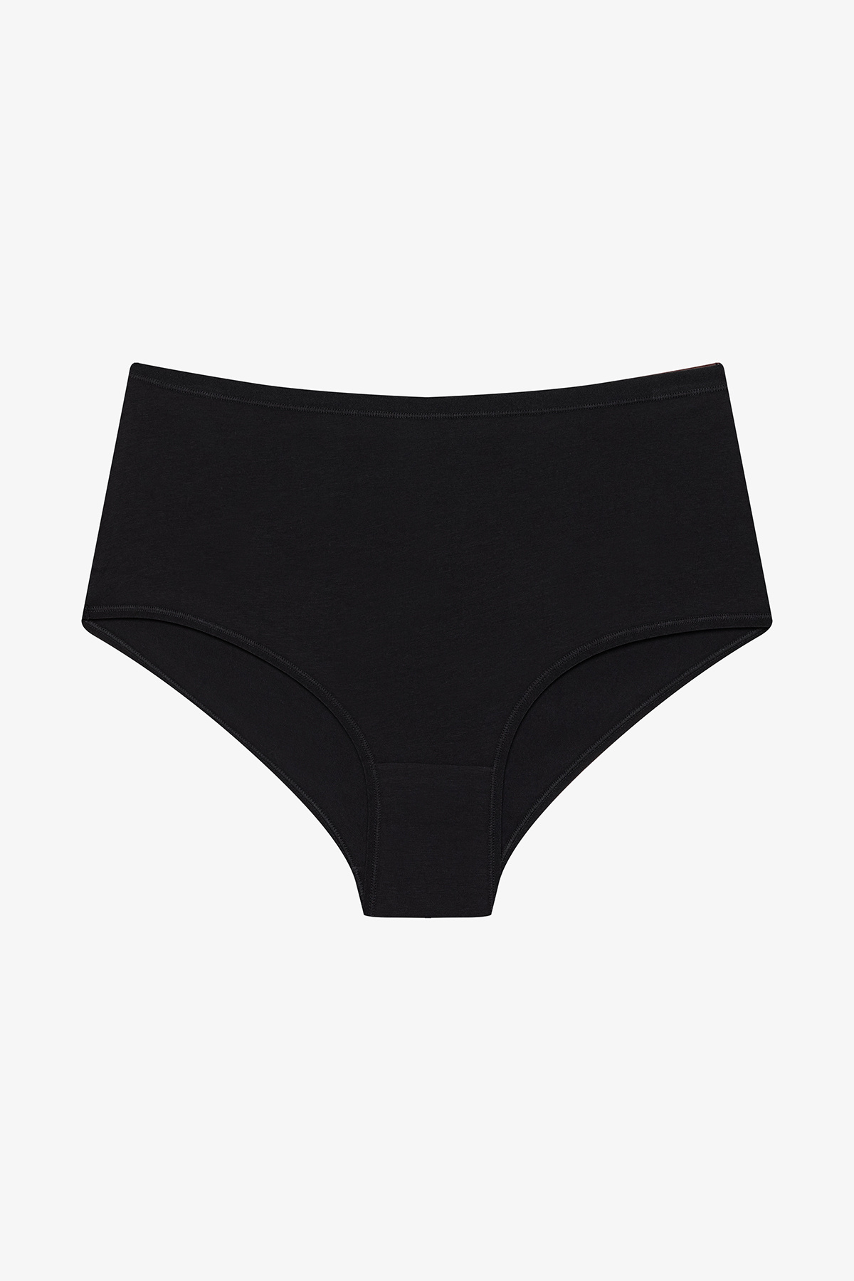 Penti Siyah Yüksek Bel 3'lü Pamuklu Slip Külot görsel 2