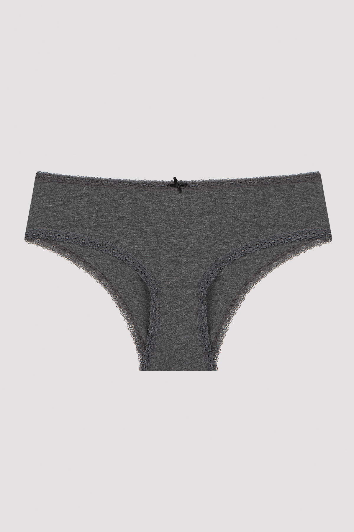 Penti Daily Lace 3'lü Pamuklu Gri Hipster Külot görsel 4