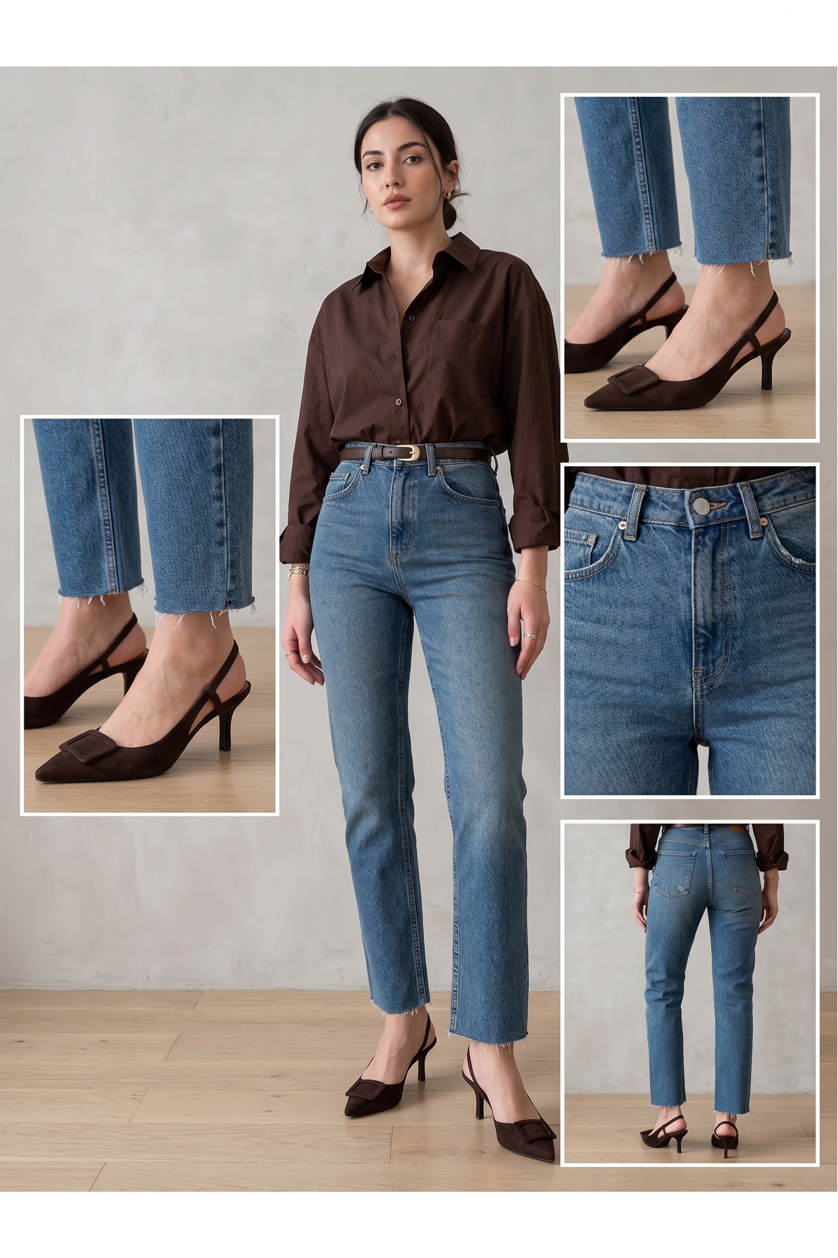 Julia Vintage Cut-Ankle Mom Fit Straight Jean 4