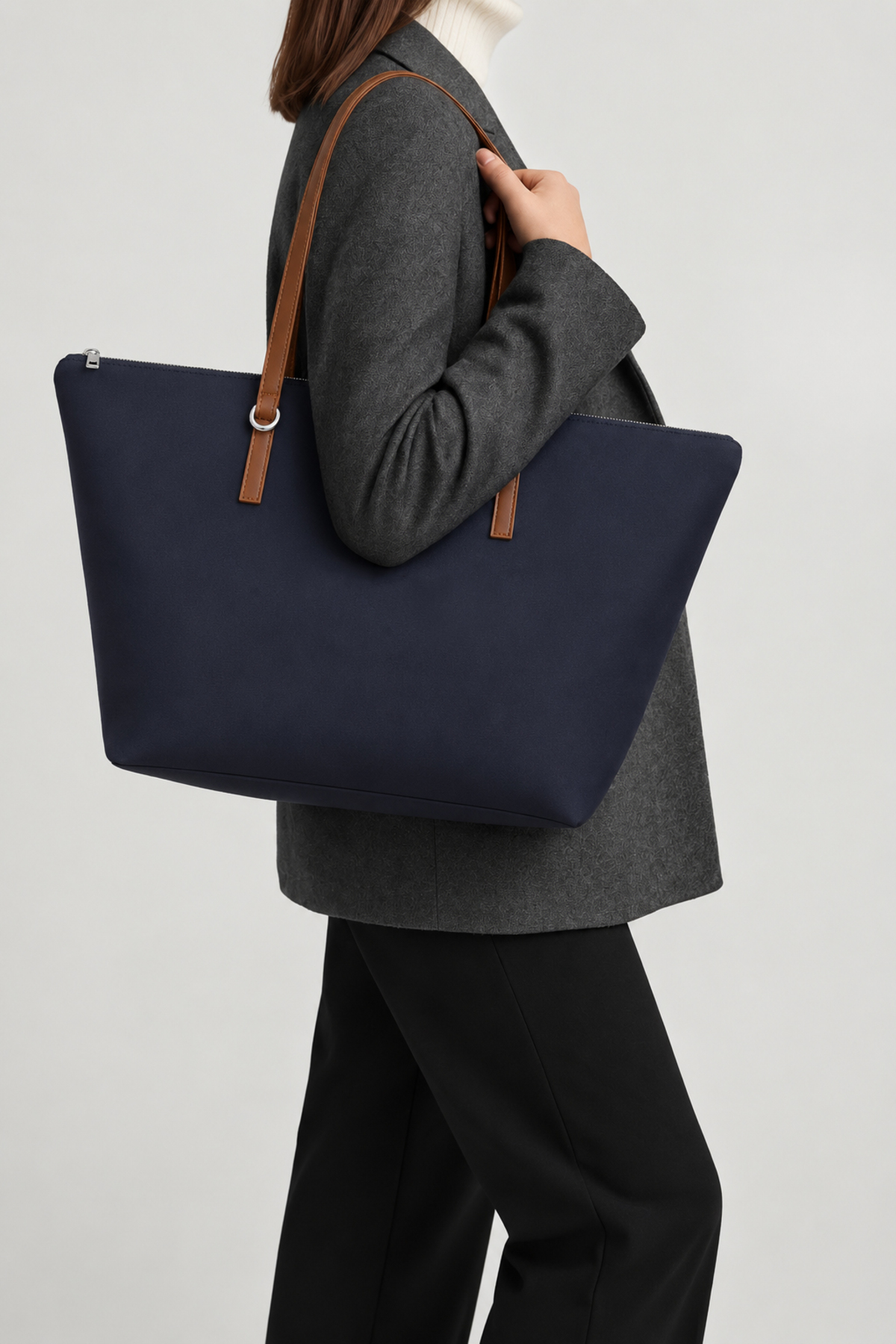 Housebags Lacivert Kadın Shopper Çanta 217 görsel 7