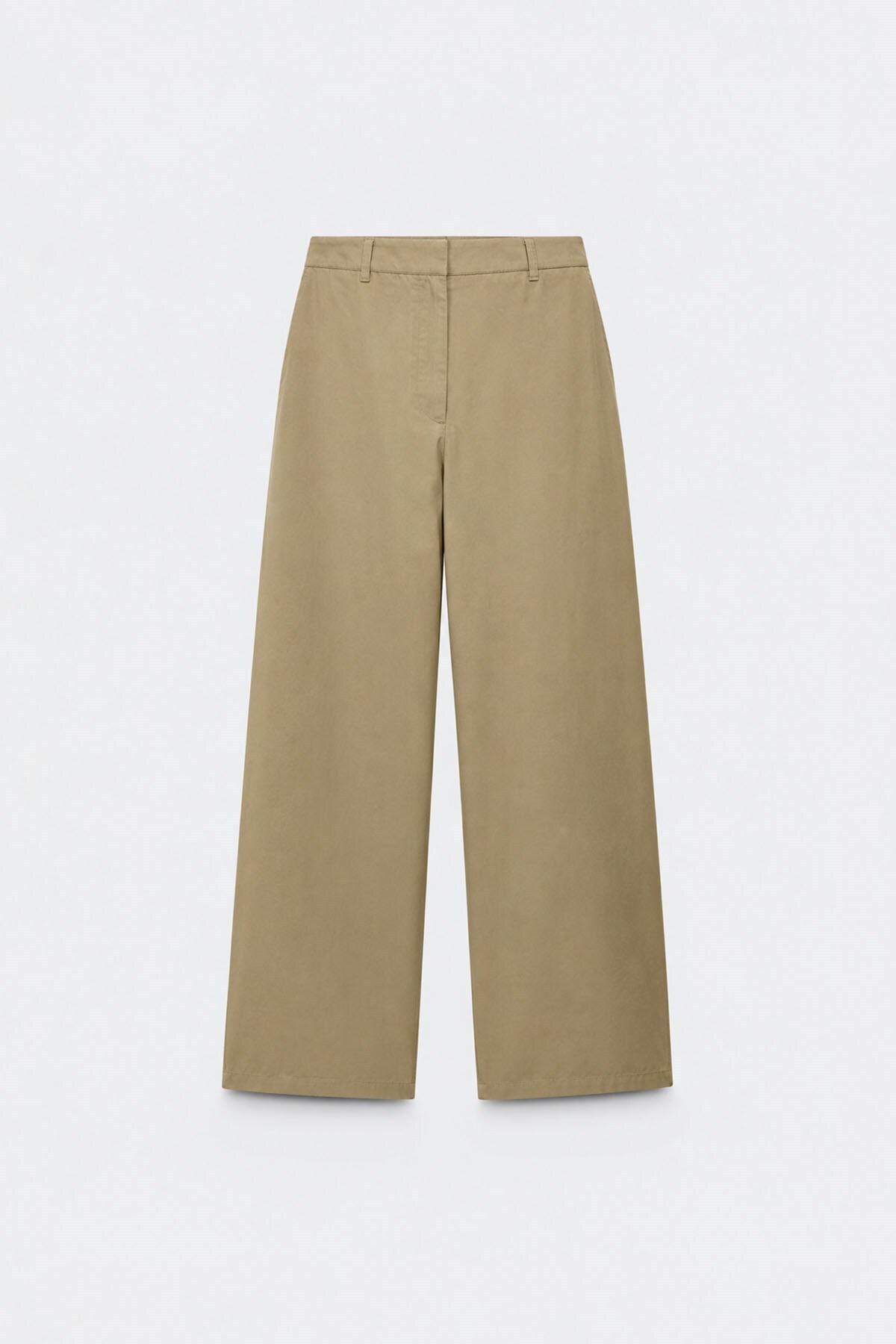 Suud Collection Haki Raffy Geniş Paça Pantolon görsel 4