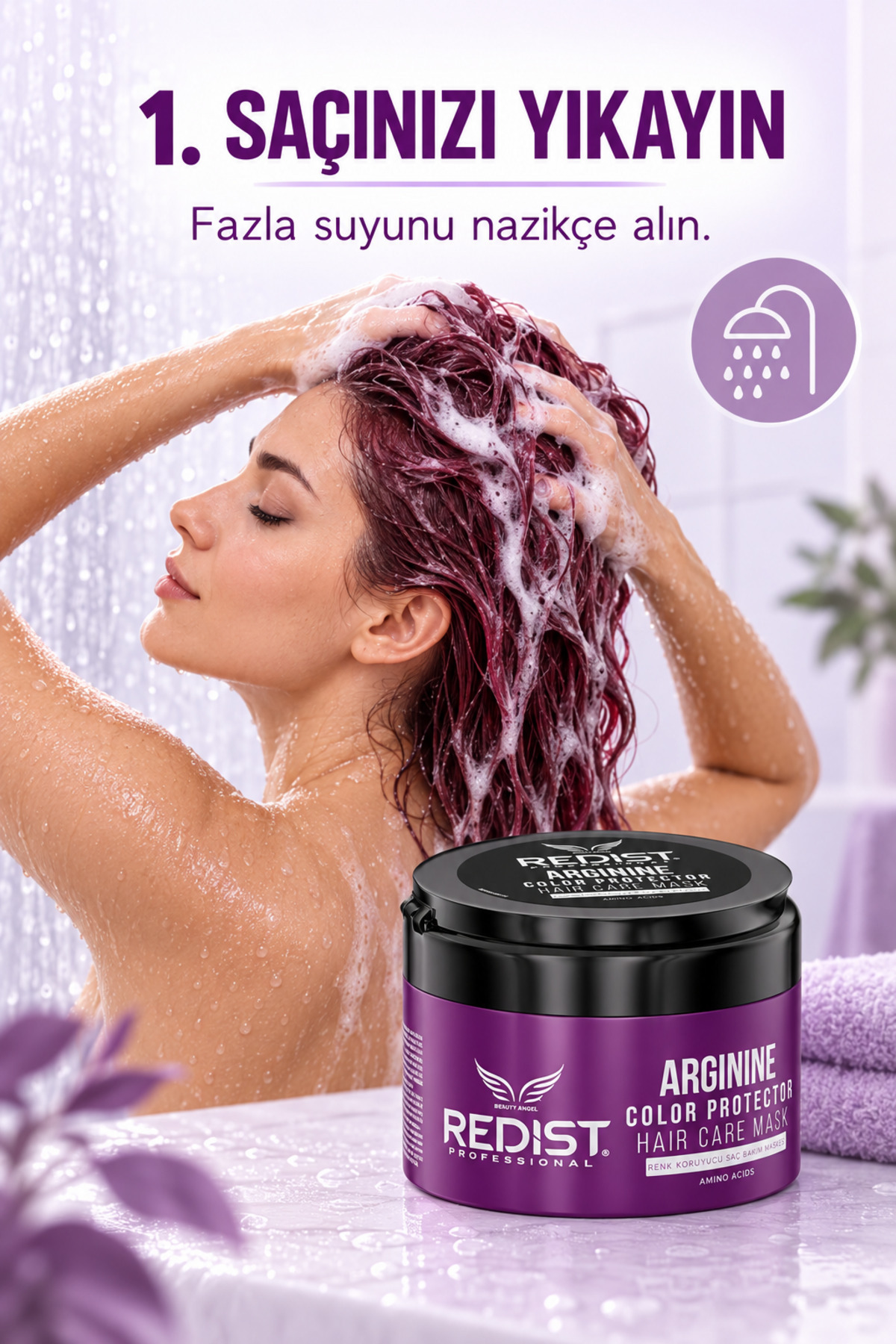 Arginine Saç Bakım Maskesi - Güç Ve Yenilik - Vegan 250 ml — 8697926026171 — تصویر 5 از 9