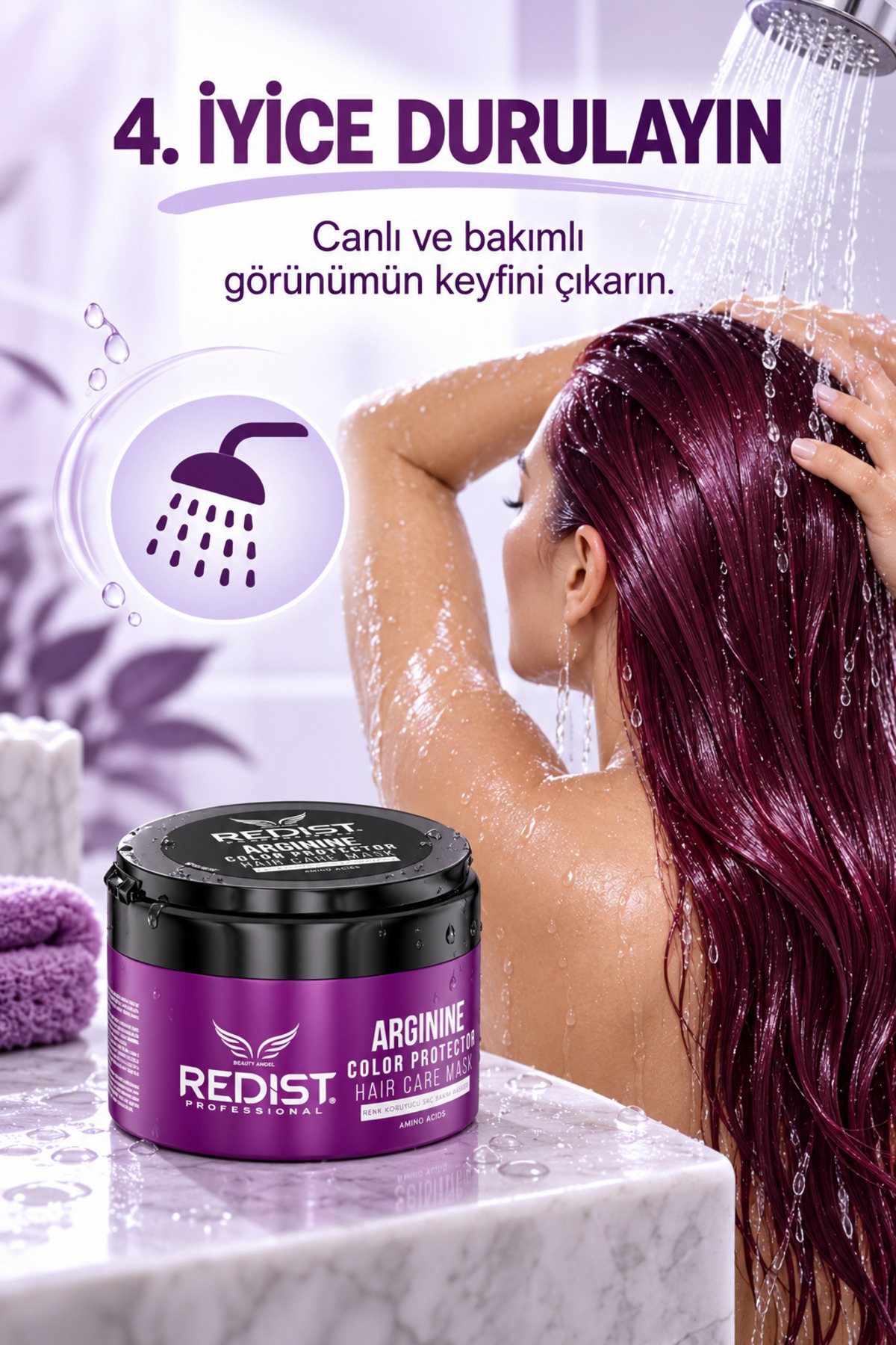 Arginine Saç Bakım Maskesi - Güç Ve Yenilik - Vegan 250 ml — 8697926026171 — تصویر 8 از 9