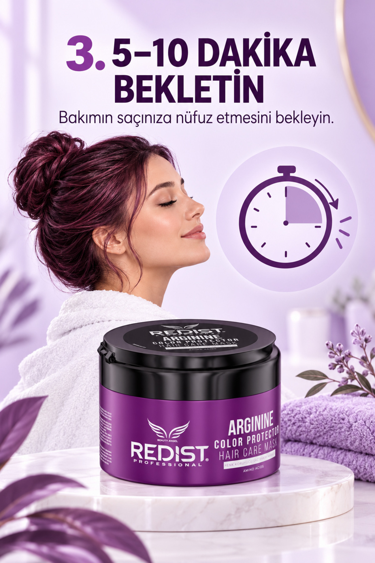 Arginine Saç Bakım Maskesi - Güç Ve Yenilik - Vegan 250 ml — 8697926026171 — تصویر 7 از 9