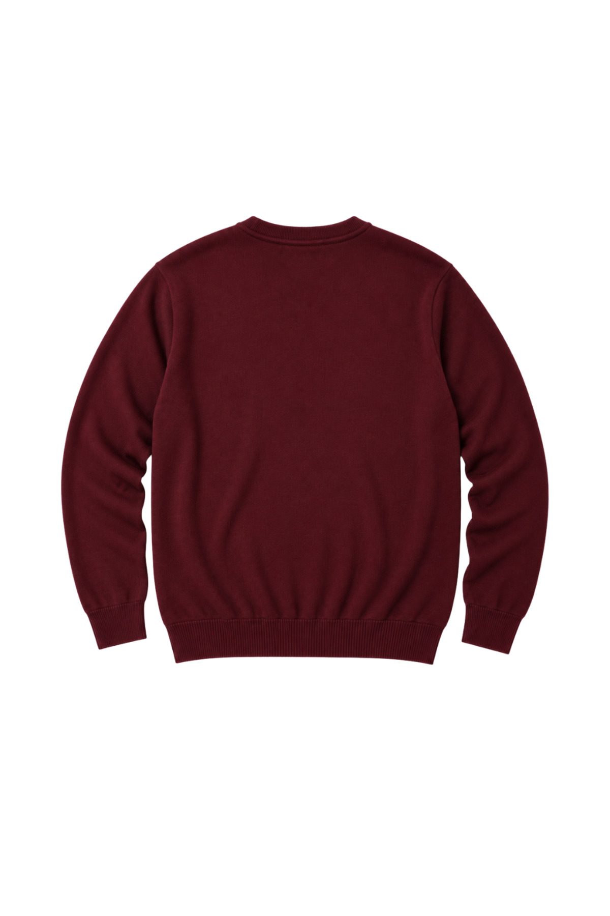 BattalModa Erkek Büyük Beden Bordo Bisiklet Yaka Pamuklu Kazak 3XL-4XL-5XL-6XL görsel 5
