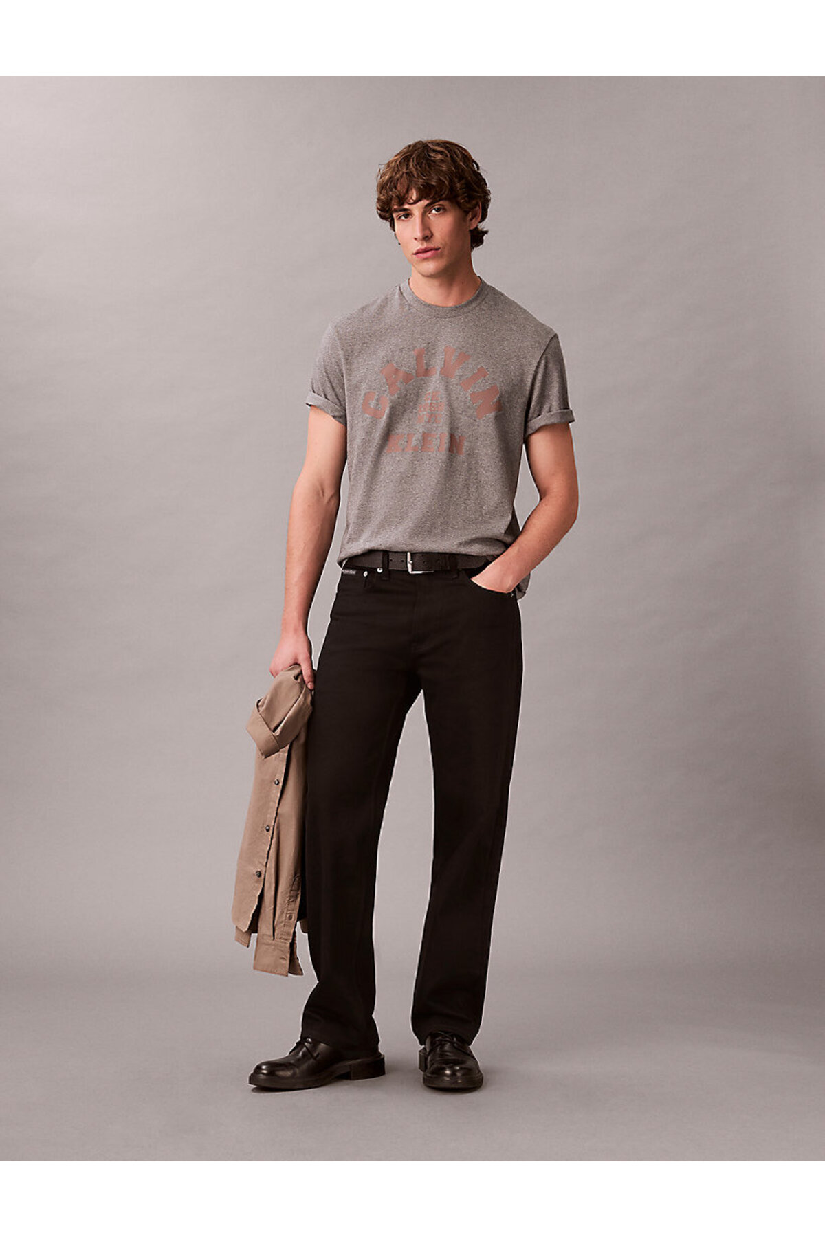 تیشرتمردانهCalvin Kleinخاکستری