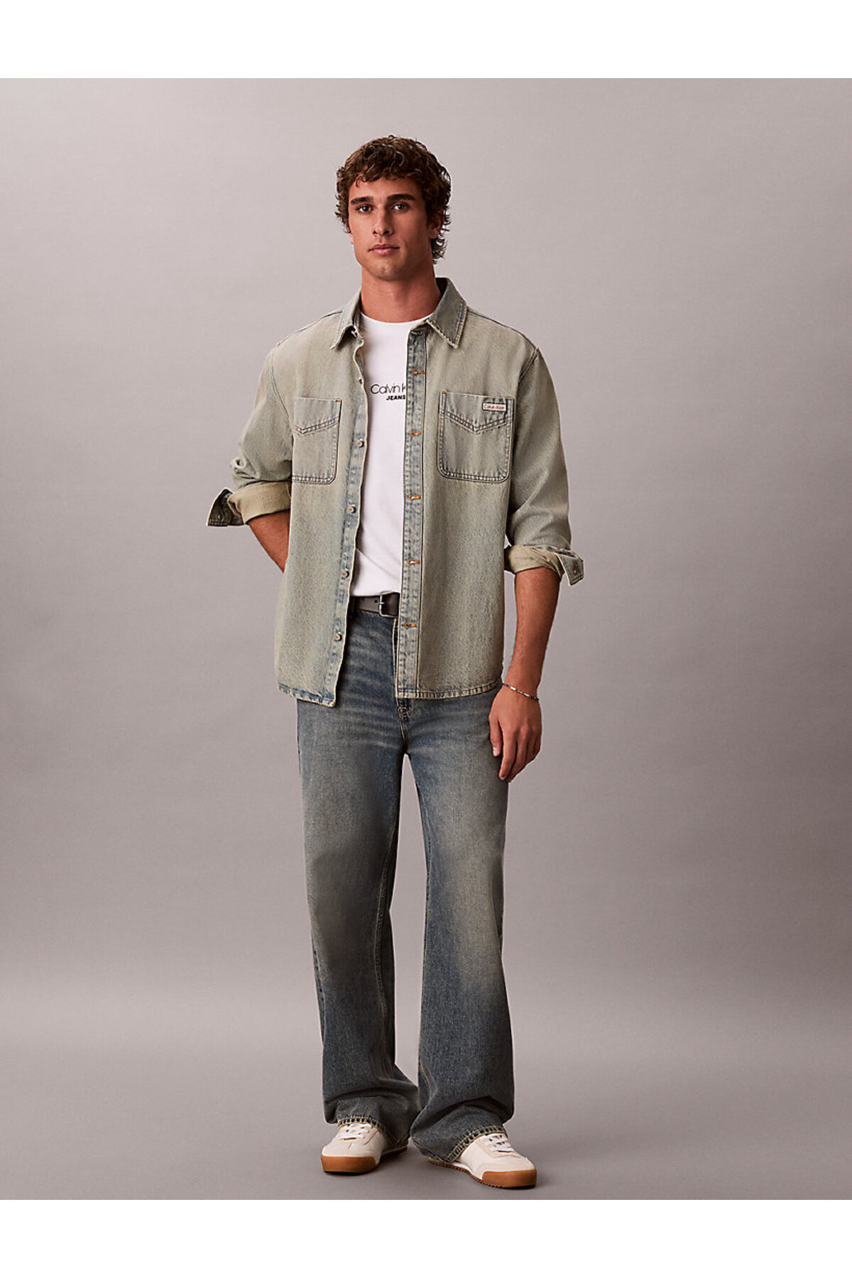 تیشرتمردانهCalvin Kleinسفید