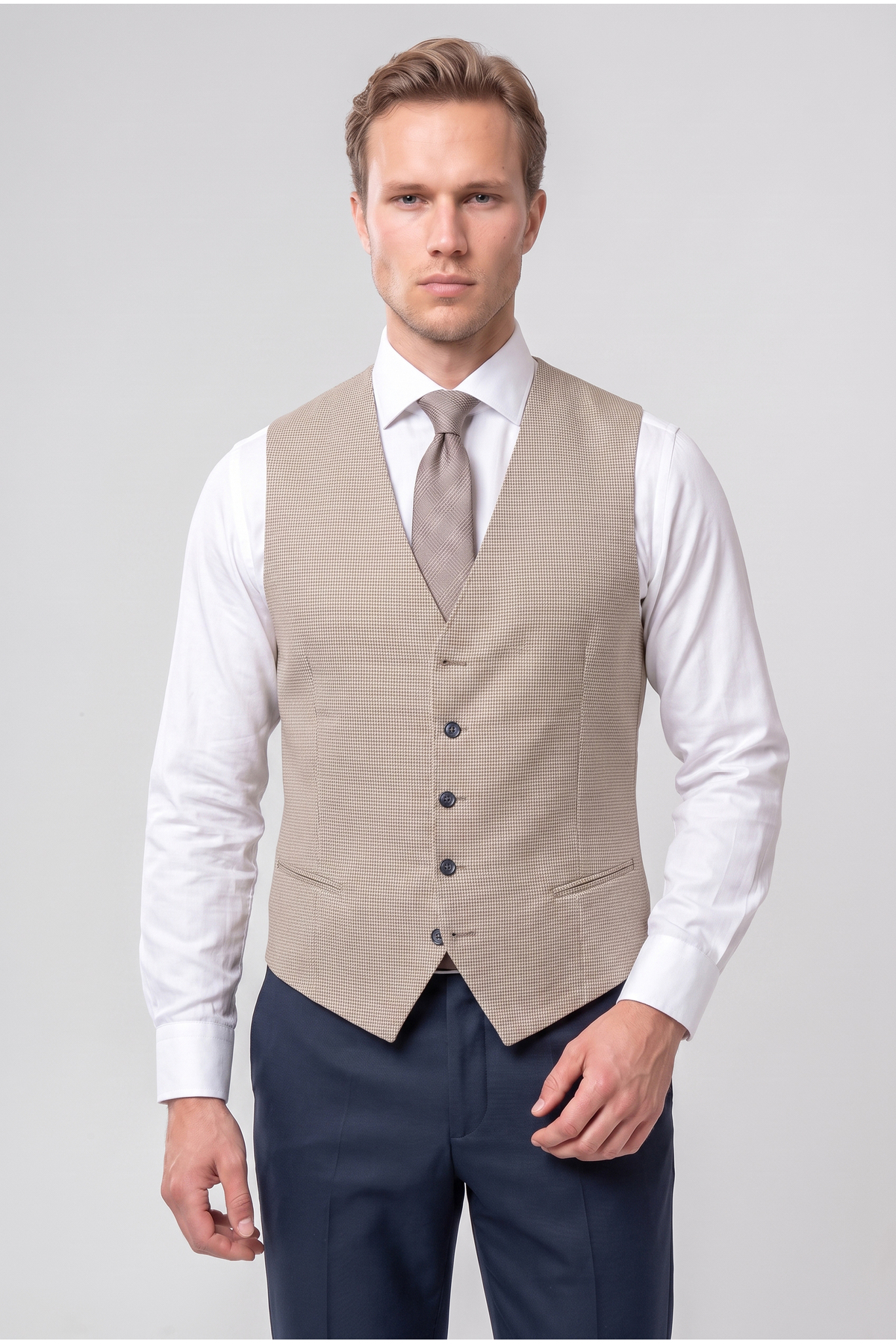 D'S Damat Ds Damat Slim Fit Bordo Armürlü Takim Elbise Kombinli görsel 2