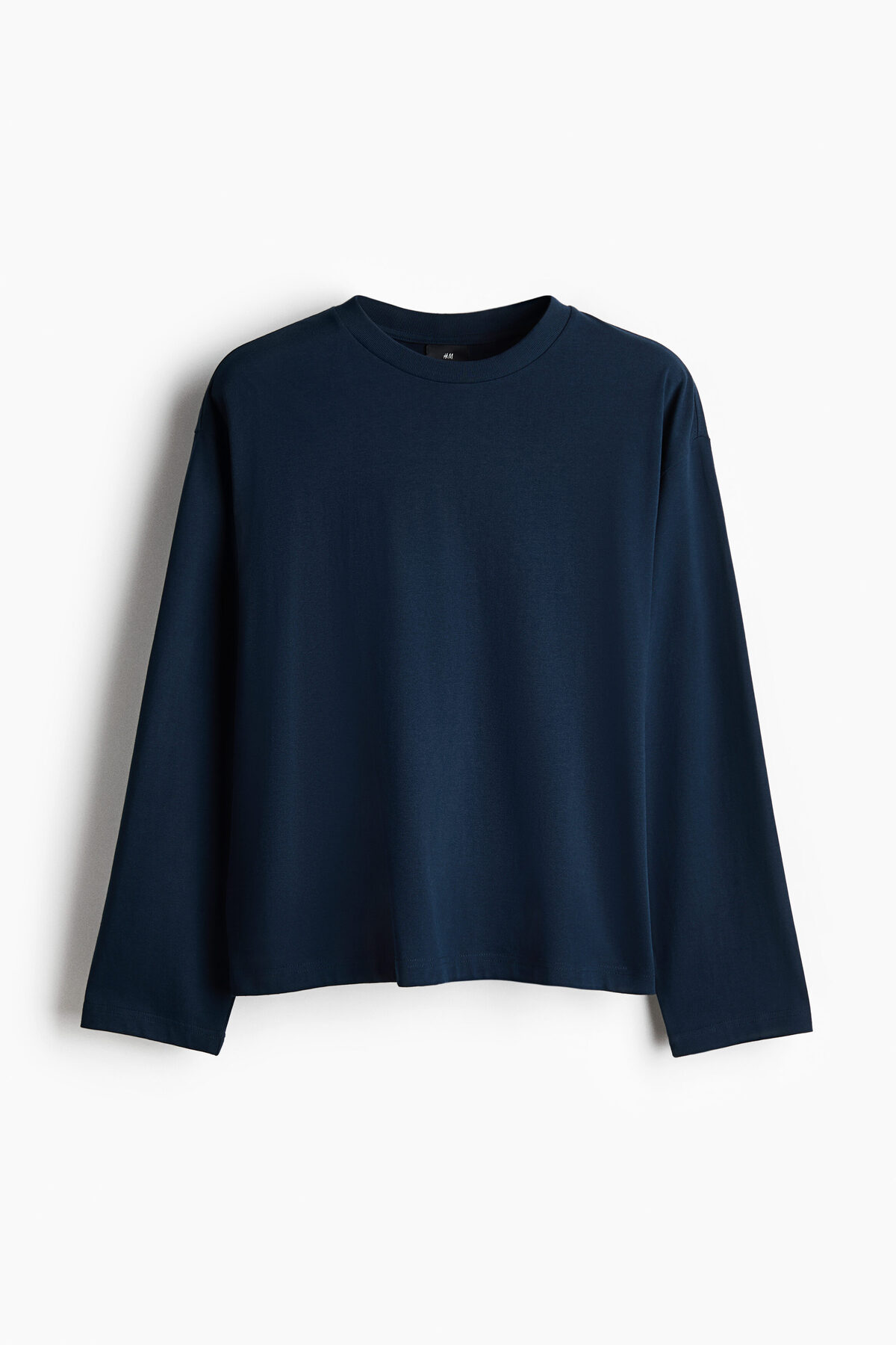 تاپ آستین بلند جرسی سایز بزرگ اچ اند ام تی شرت H&M