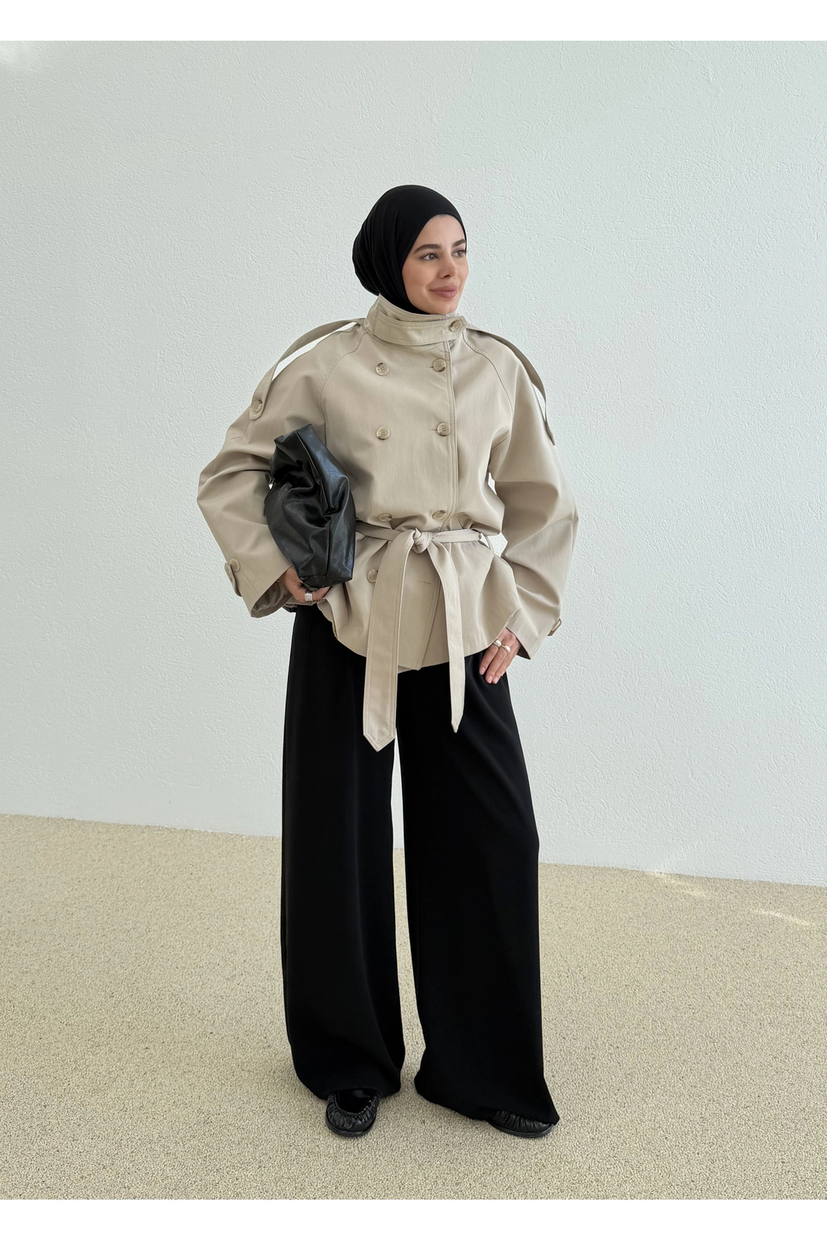 MODA AKSA 2106 Titanik Trenckot Taş görsel 2