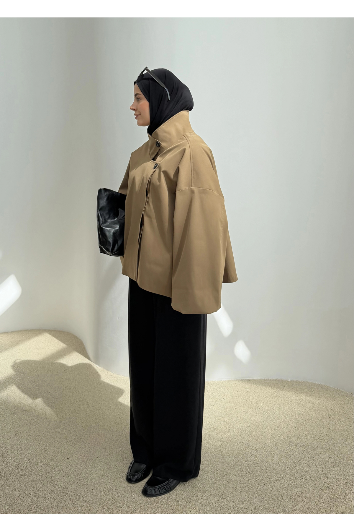 MODA AKSA 2102 Tek Düğme Ceket Camel görsel 4