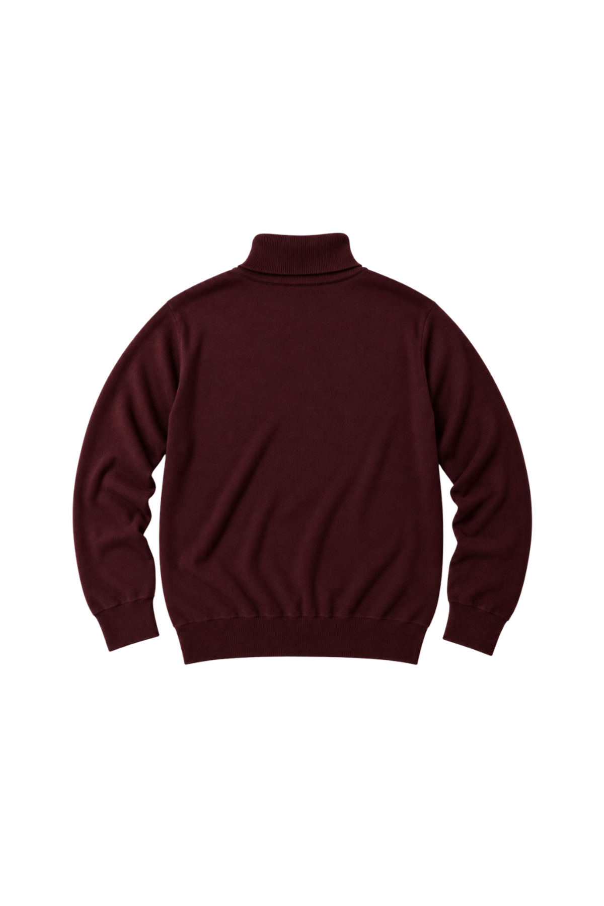 BattalModa Erkek Büyük Beden Bordo Tam Balıkçı Pamuklu Kazak 3XL-4XL-5XL-6XL görsel 5
