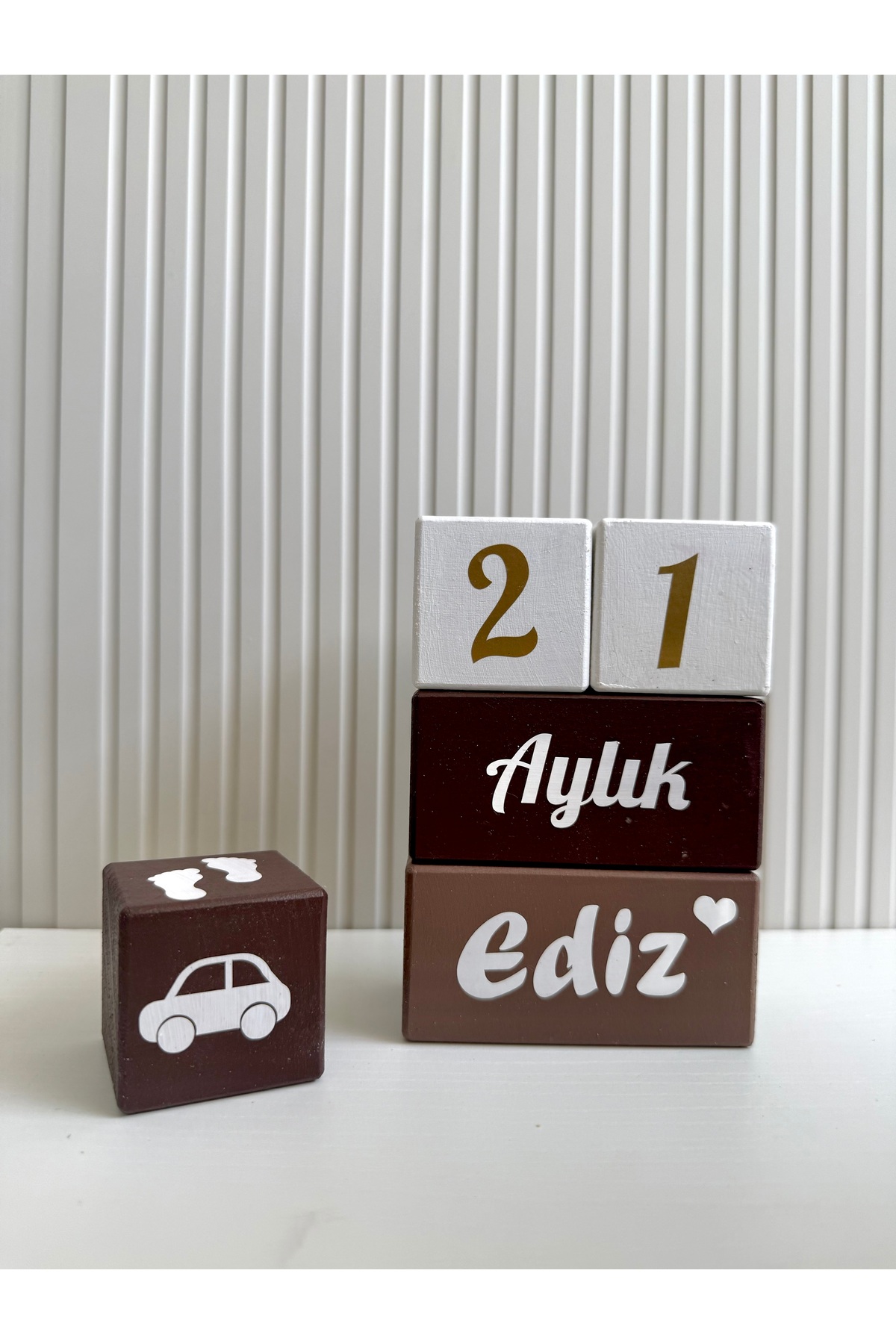 Kişiye Özel Bebek Anı Küpleri ve İsimli Bebek Seti