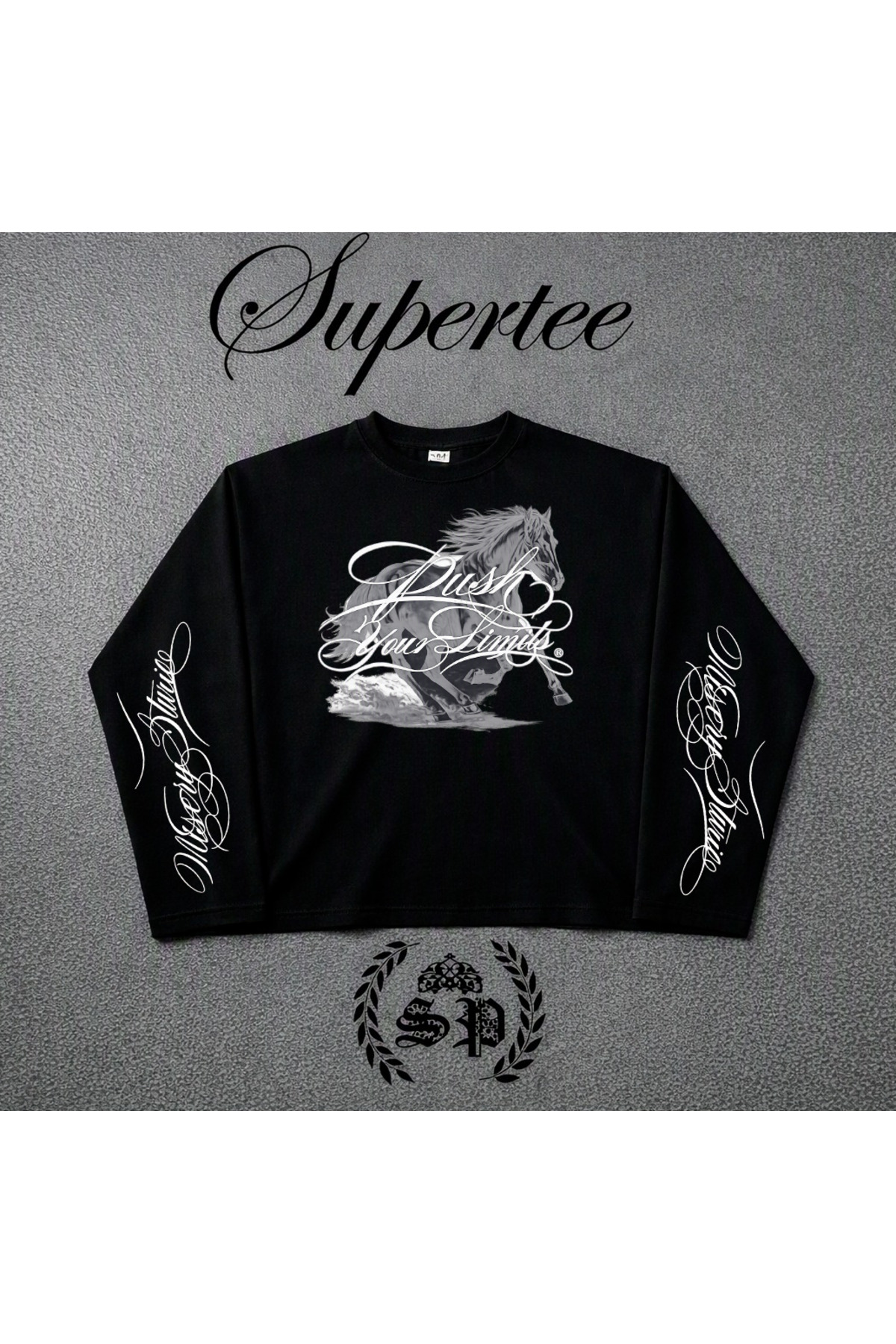 StartMore Desert Horse Long Sleeve Harajuka Uzun kollu Baskılı Tee
