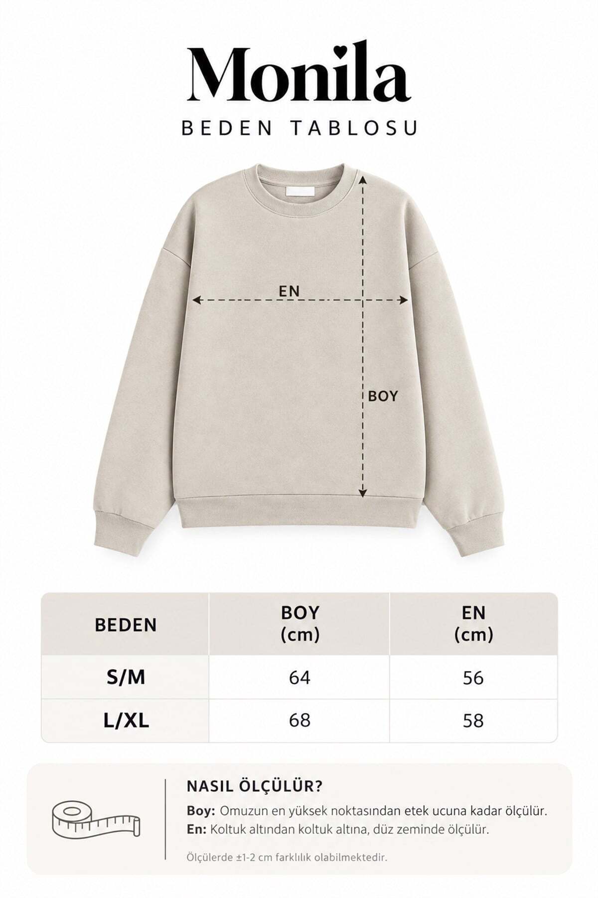 Monila Kadın Premium Kumaş 3 İplik Şardonlu Frida Baskılı Sweatshirt görsel 4