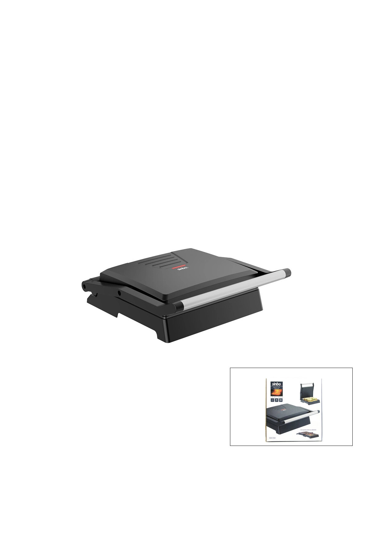 Eco Lounge Elektrikli Tost Makinesi 4 Dilim 180° Açılır Üst Gövde = Izgara Kullanım 1000w Ssm-2594 Bx40