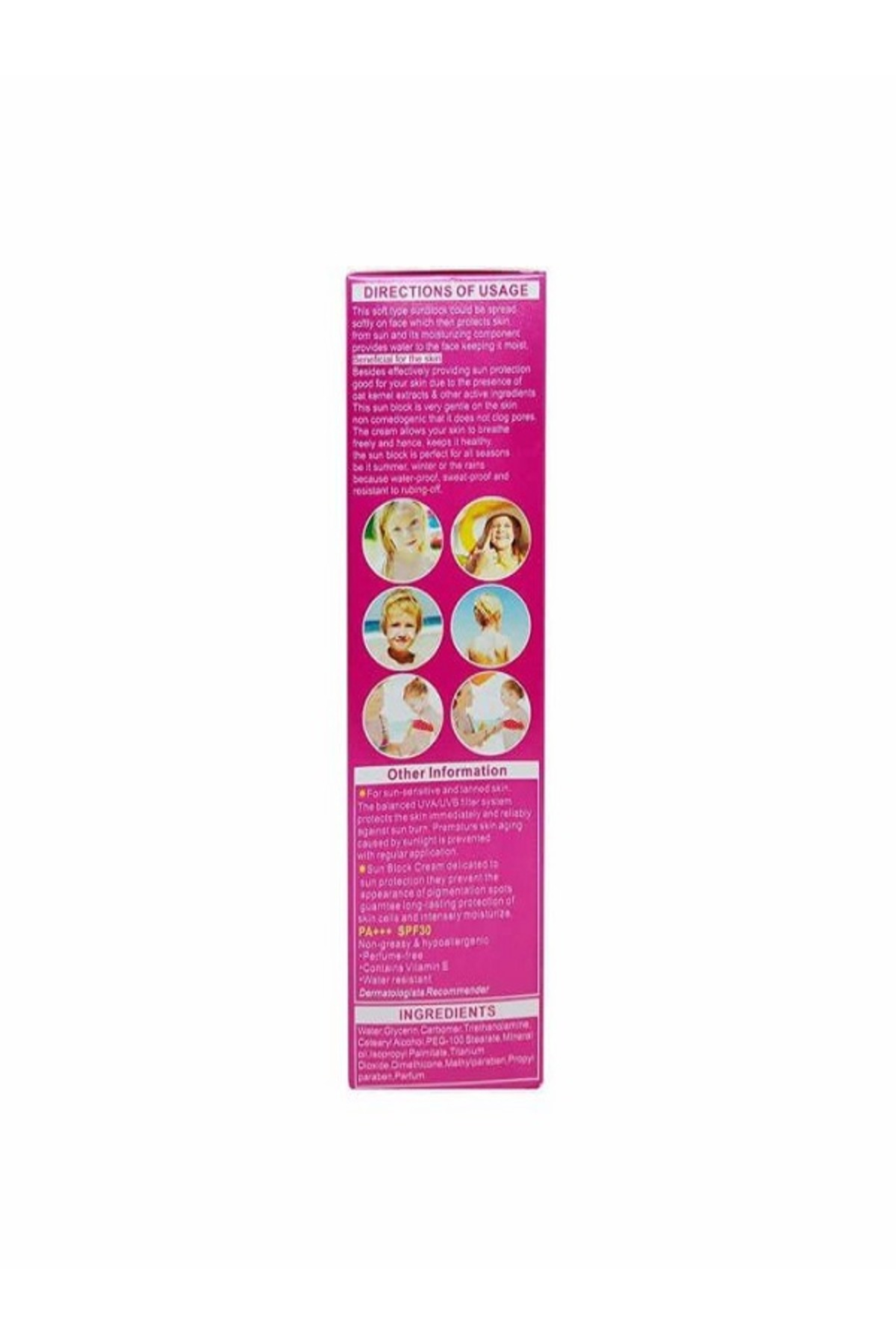 Çocuklar Bebekler İçin Güneş Koruyucu Krem UVA +UVB Işınlarına Karşı Etkili SPF 30+ — 21562151 — تصویر 4 از 4