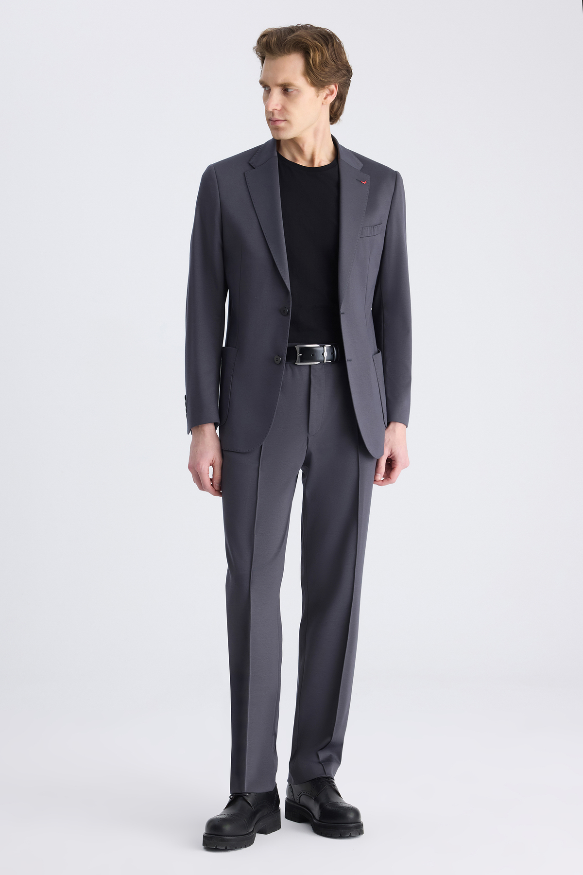 Ds Damat Slim Fit Antrasit Baskılı Takim Elbise — خاکستری 5HC05S206577M — تصویر 4 از 8