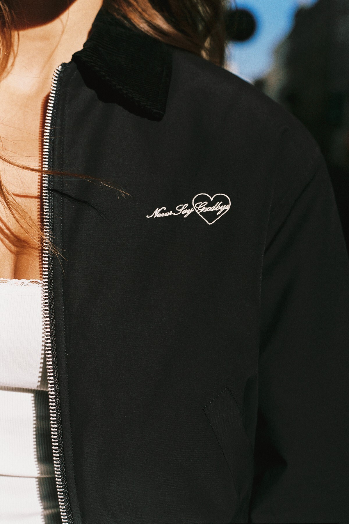 Pull & Bear Mumlu görünümlü bomber ceket görsel 6