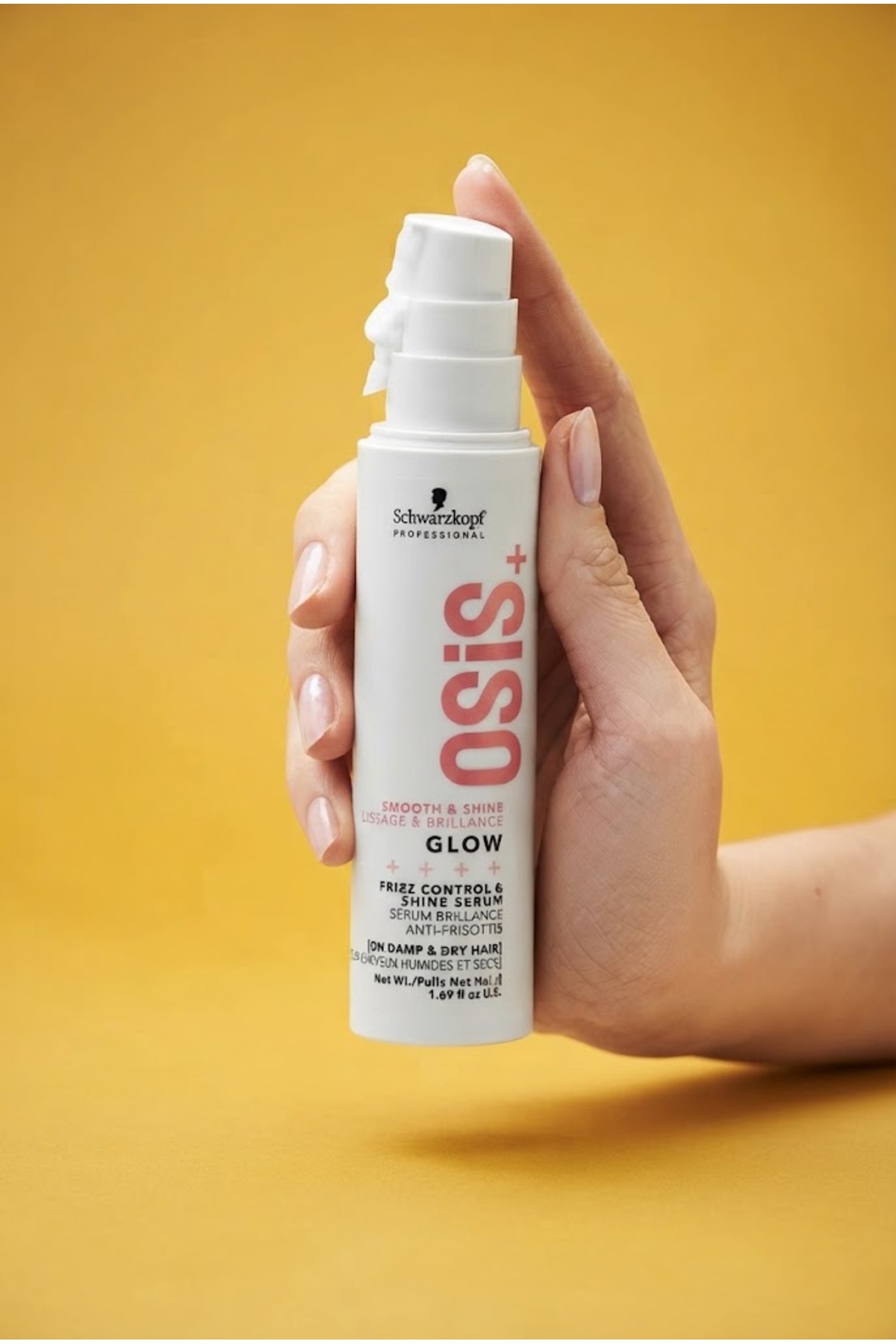 Glow Smooth & Shine Uçuşma Önleyici Parlaklık Serumu 50 ml - Anti Frizz Shine Hair Serum — GLW-SHN-SRM-50 — تصویر 2 از 4