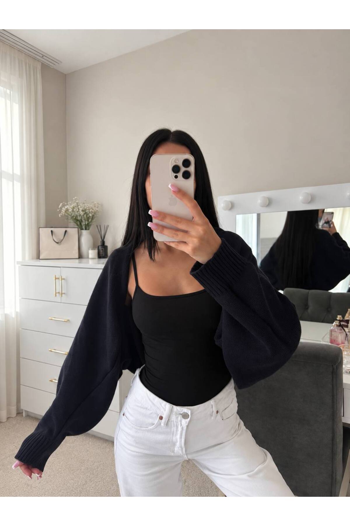 zebewear Lacivert Triko Bolero görsel 3