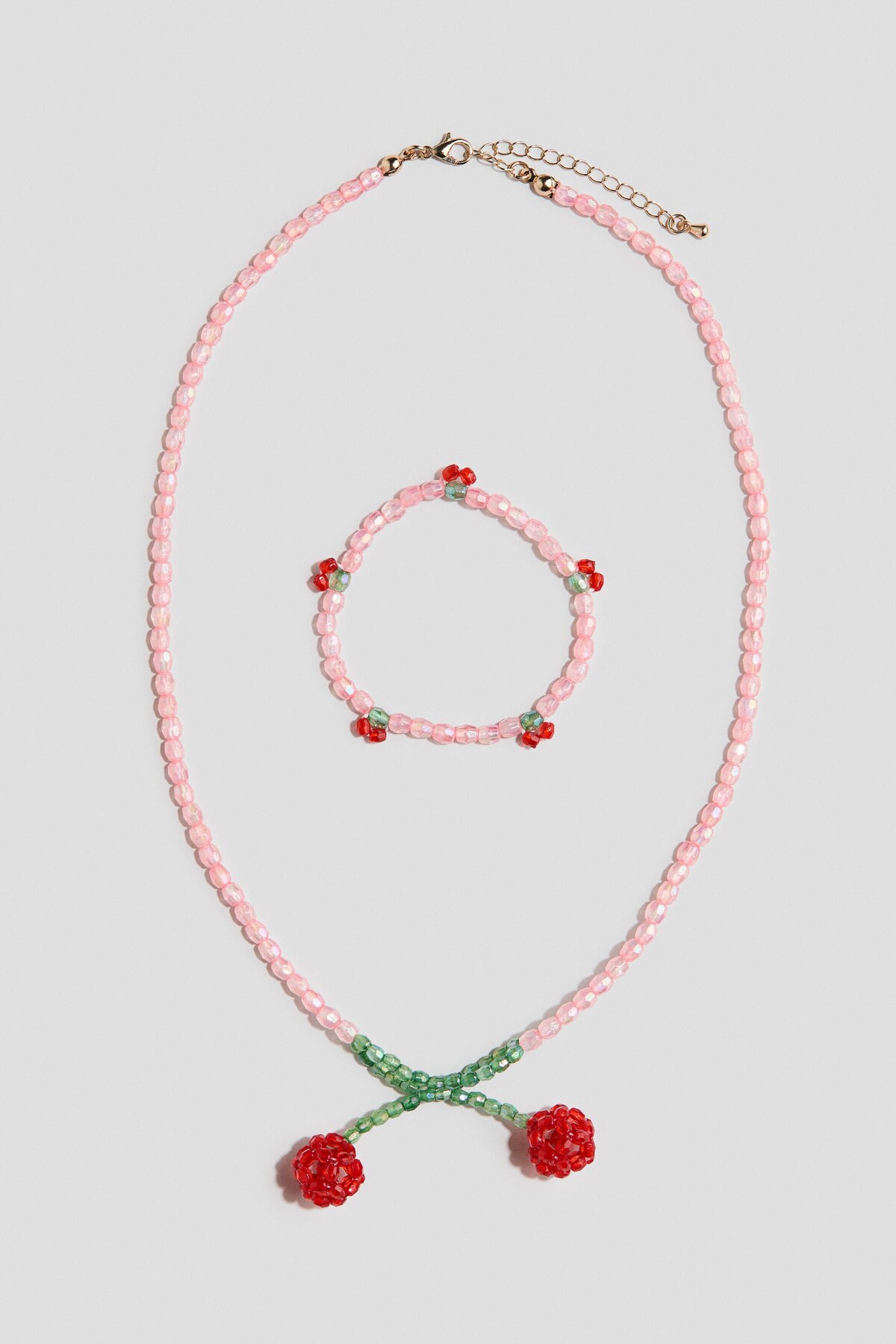 ست جواهرات مهره‌ای دو تکه اچ اند ام گردنبند جواهرات H&M