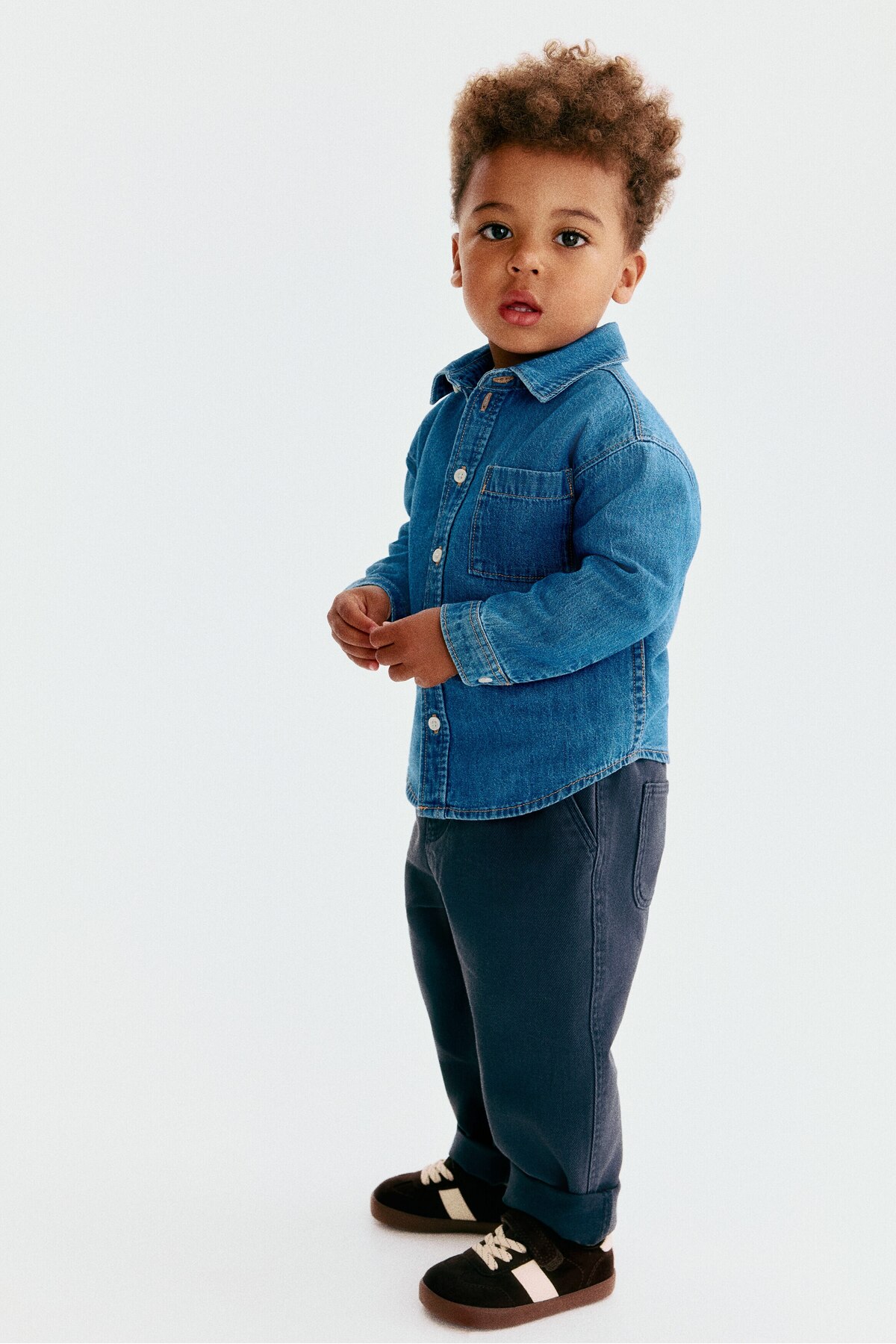 شلوار گاباردین نخی اچ اند ام شلوار H&M