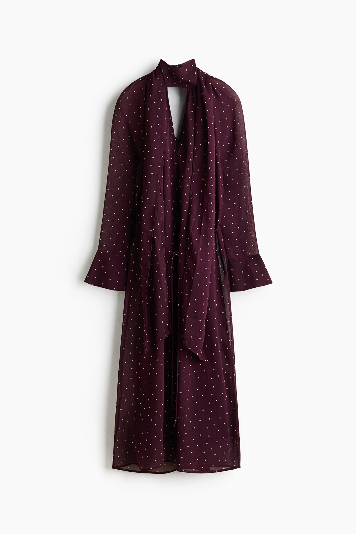 H&M Şal Yakalı Elbise görsel 4