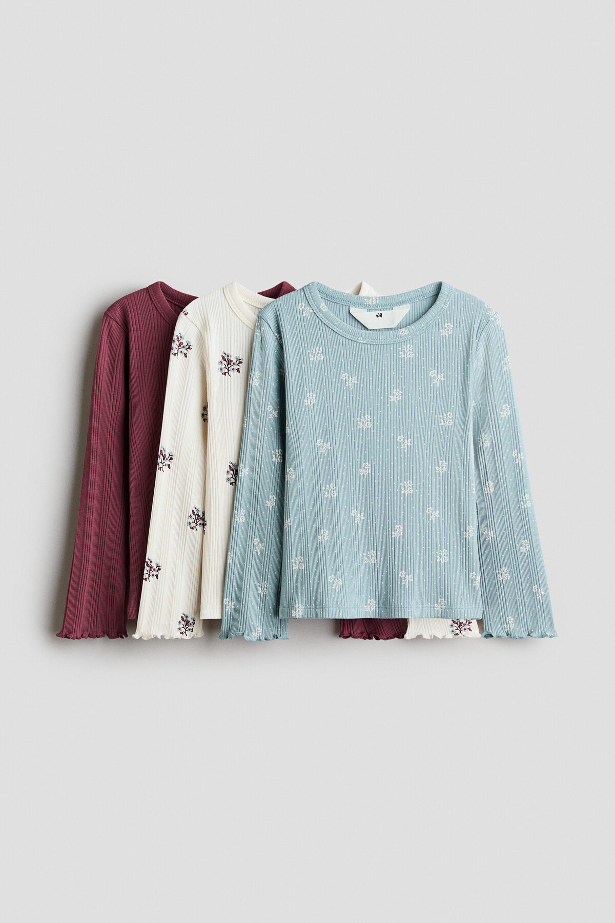 تاپ سه لایه آجدار اچ اند ام بادی H&M