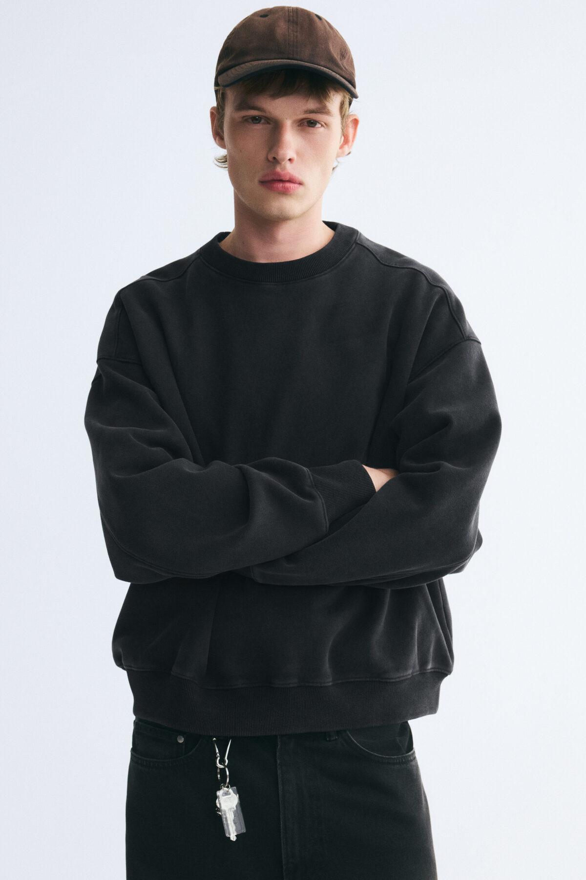 سویشرت نخی سایز بزرگ اچ اند ام سویشرت H&M