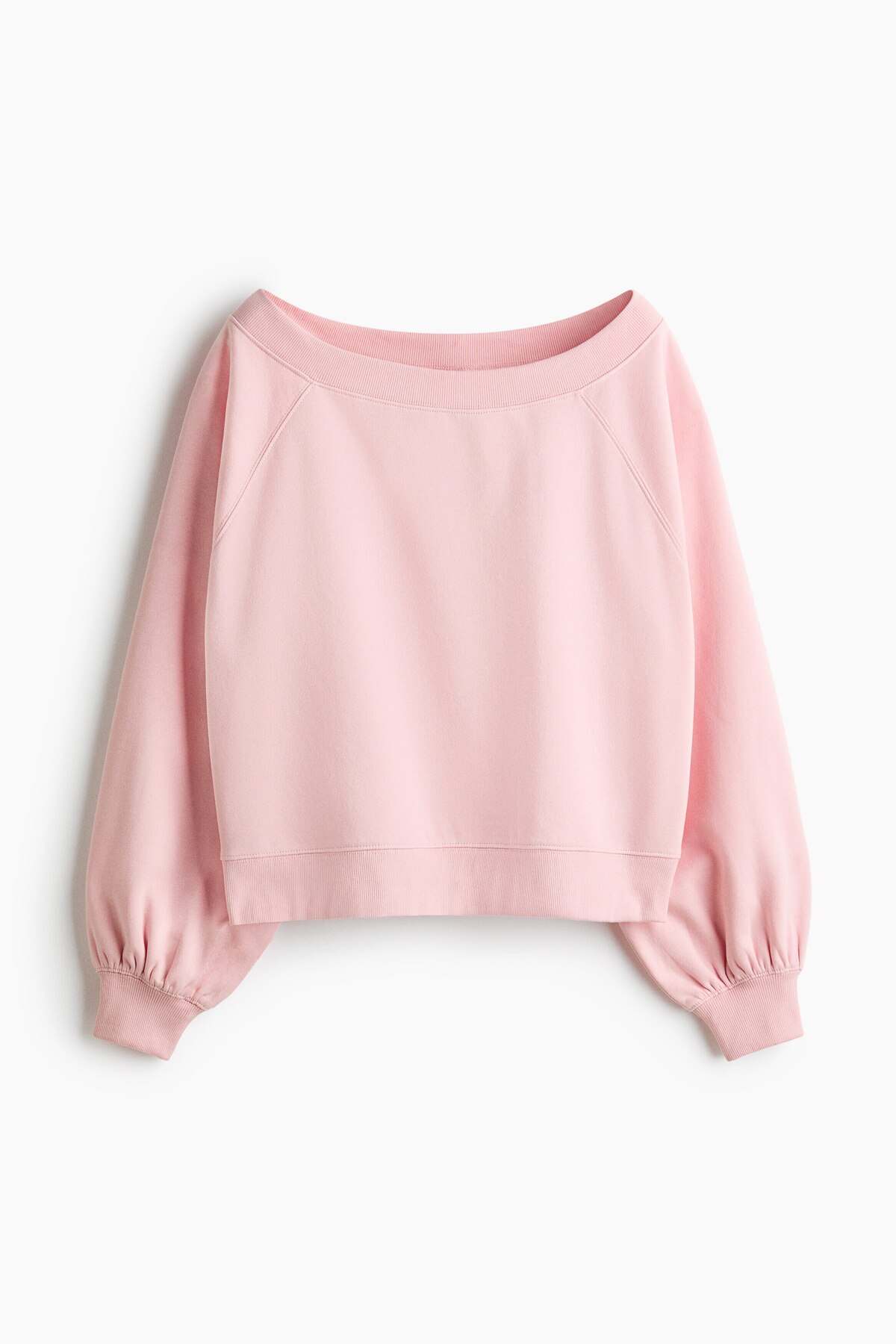 H&M Omuzları Açık Sweatshirt görsel 5